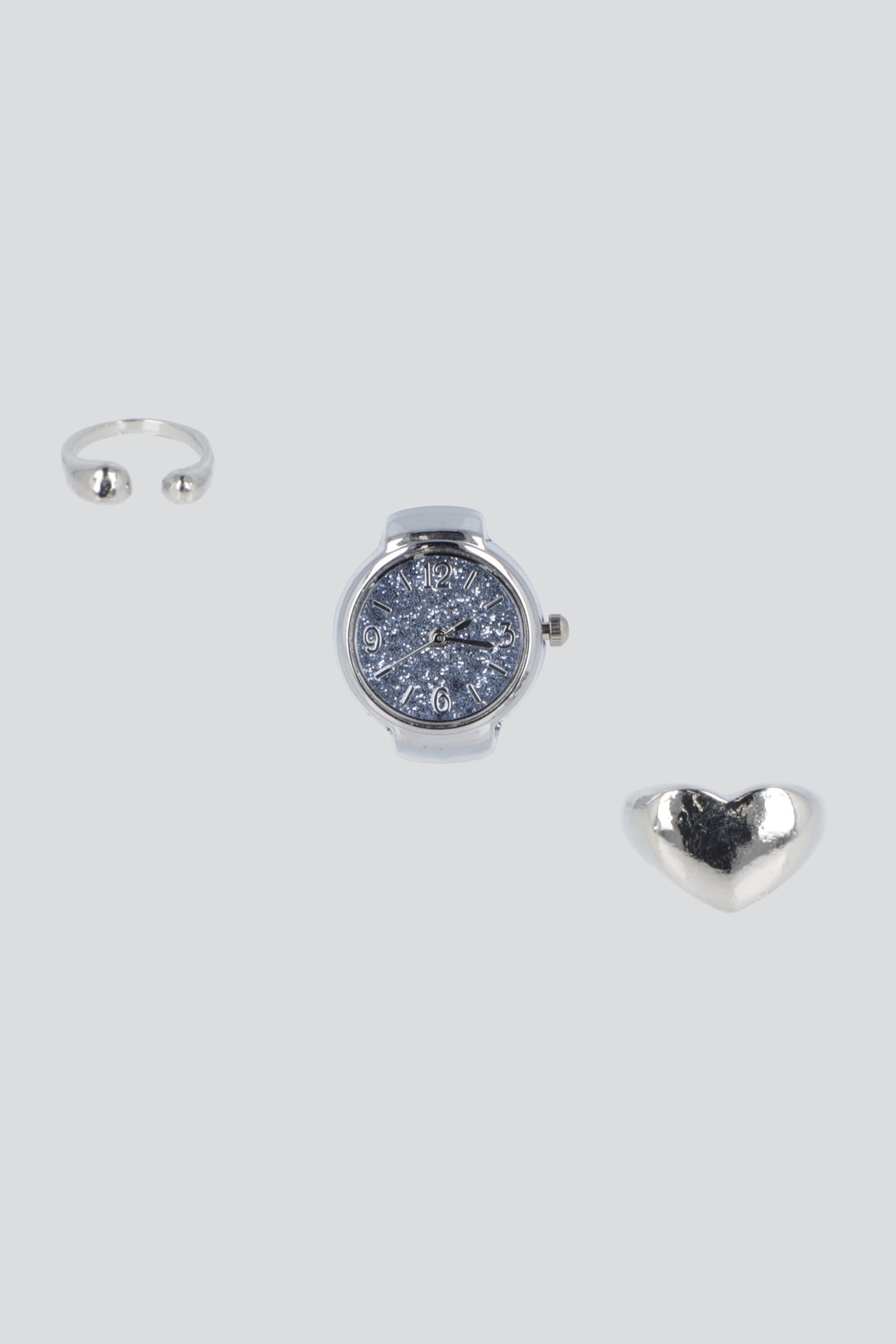 Set anillos reloj PLATA