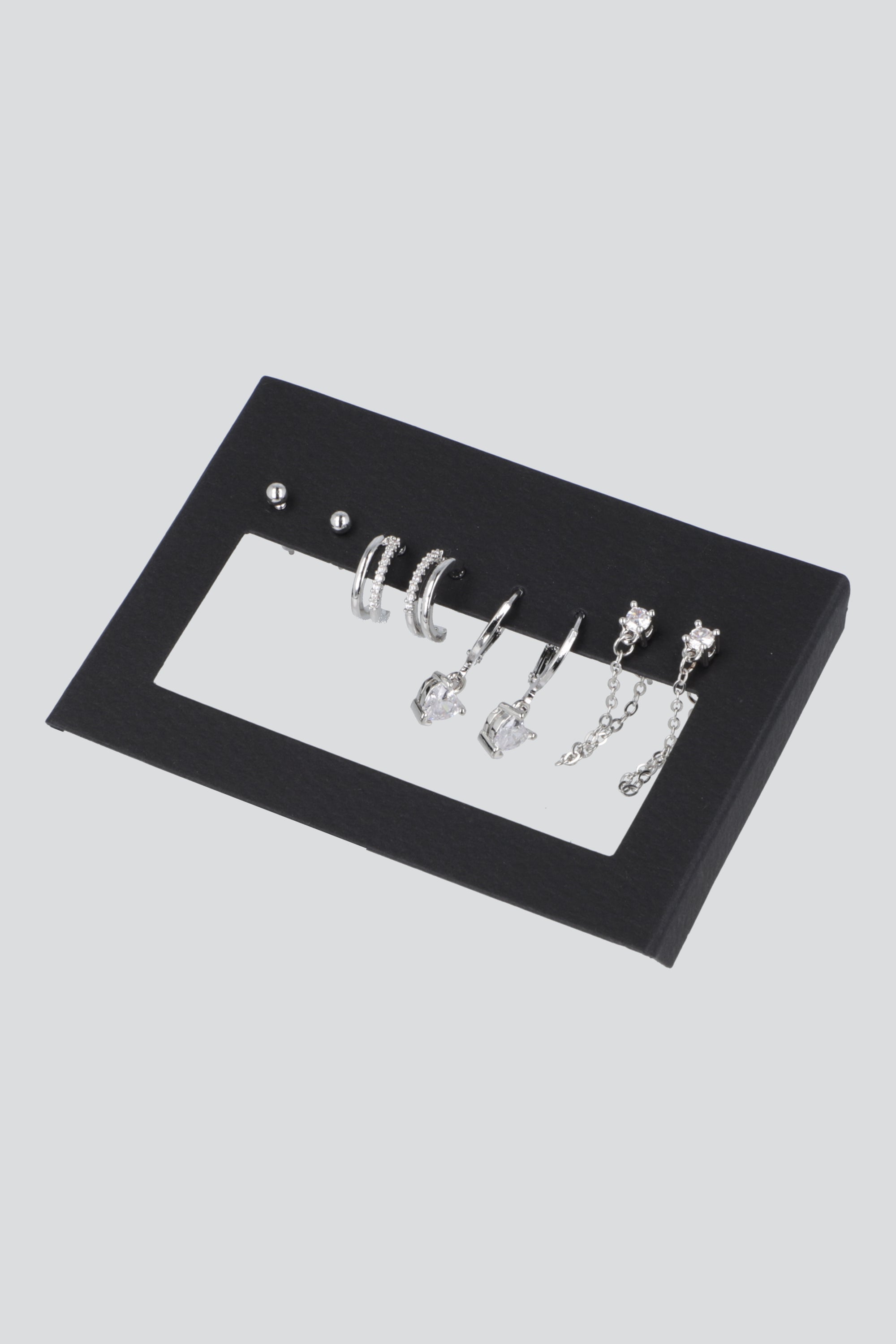 4 PR ARRACADITAS CORAZON PQ PLATA