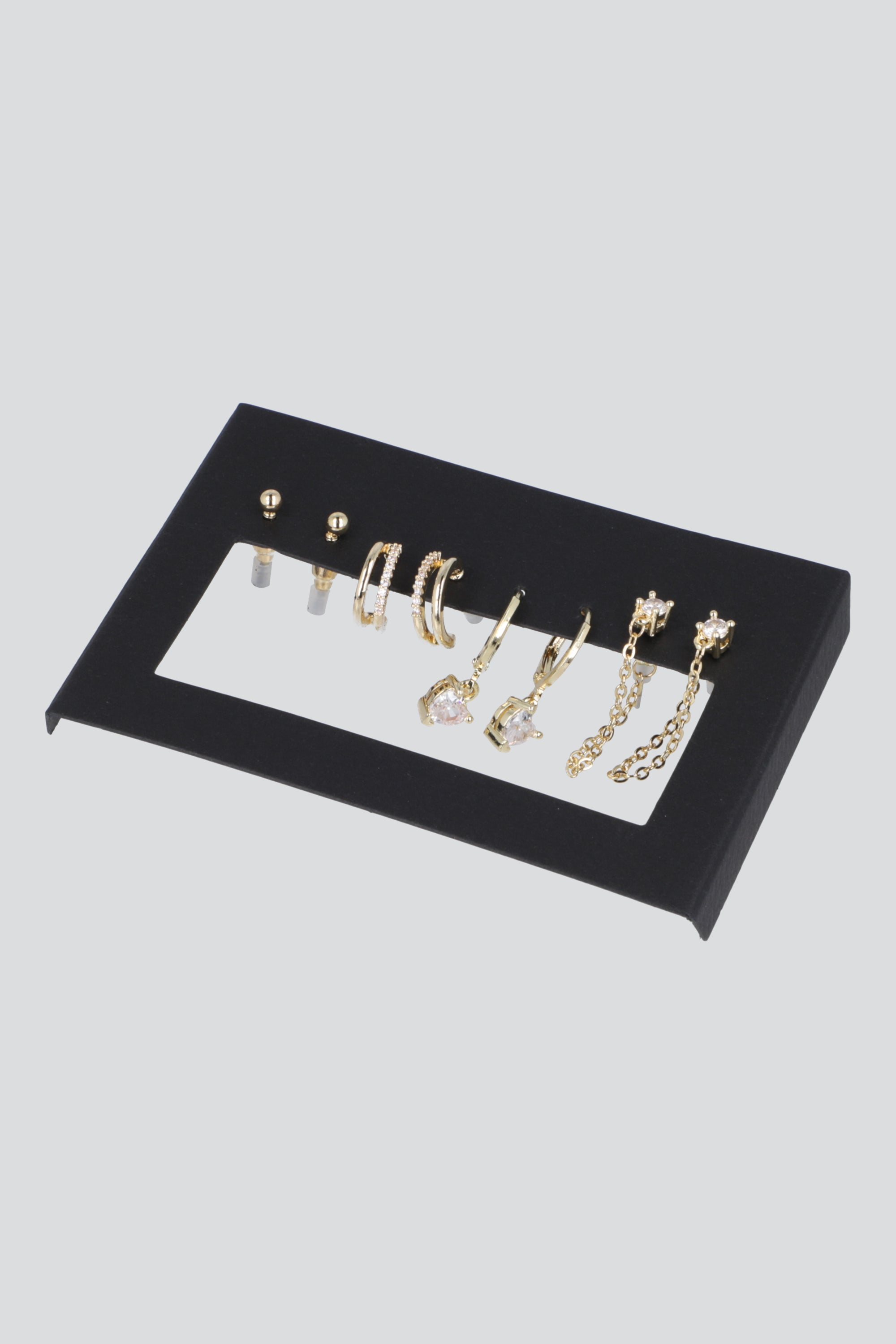 4 PR ARRACADITAS CORAZON PQ ORO