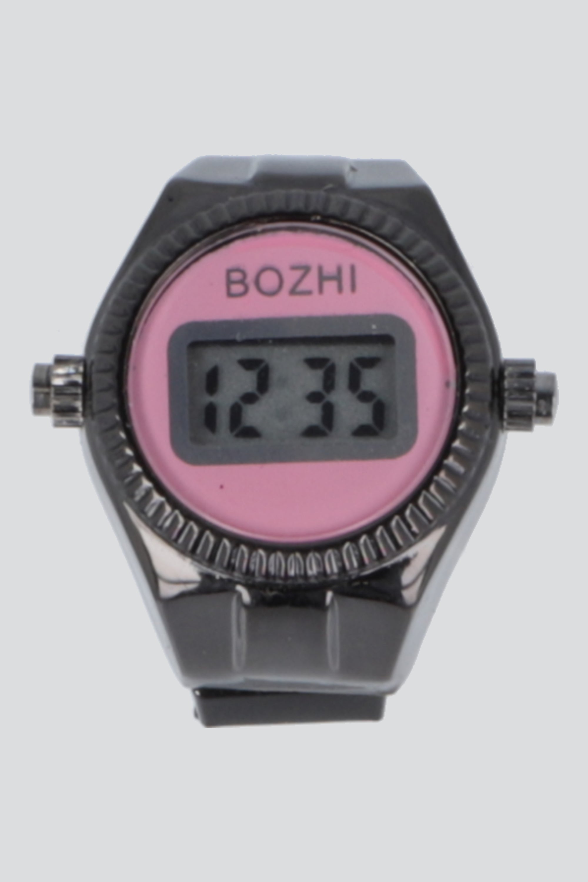 ANILLO RELOJ DIGITAL NEGRO