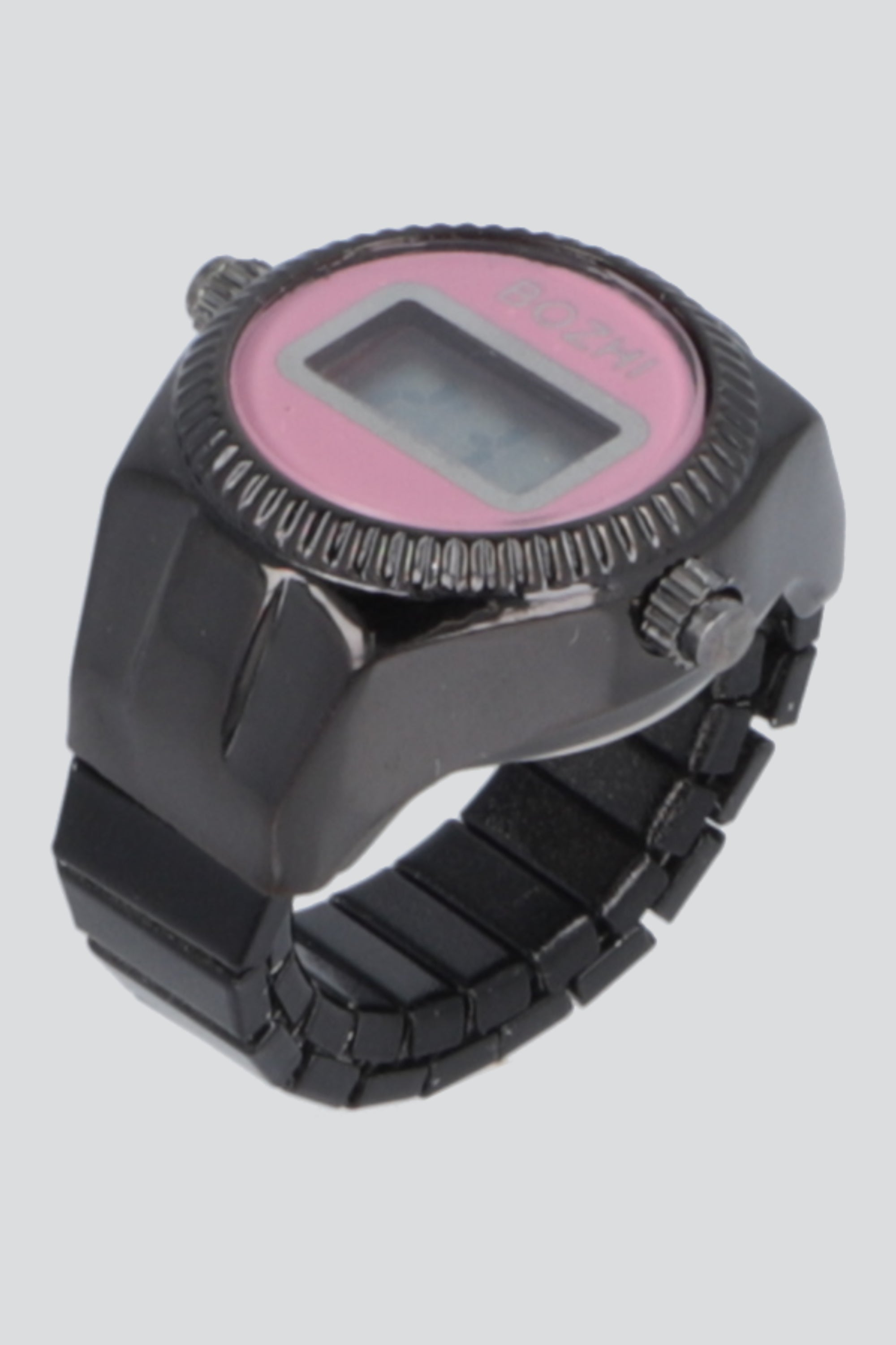 ANILLO RELOJ DIGITAL NEGRO