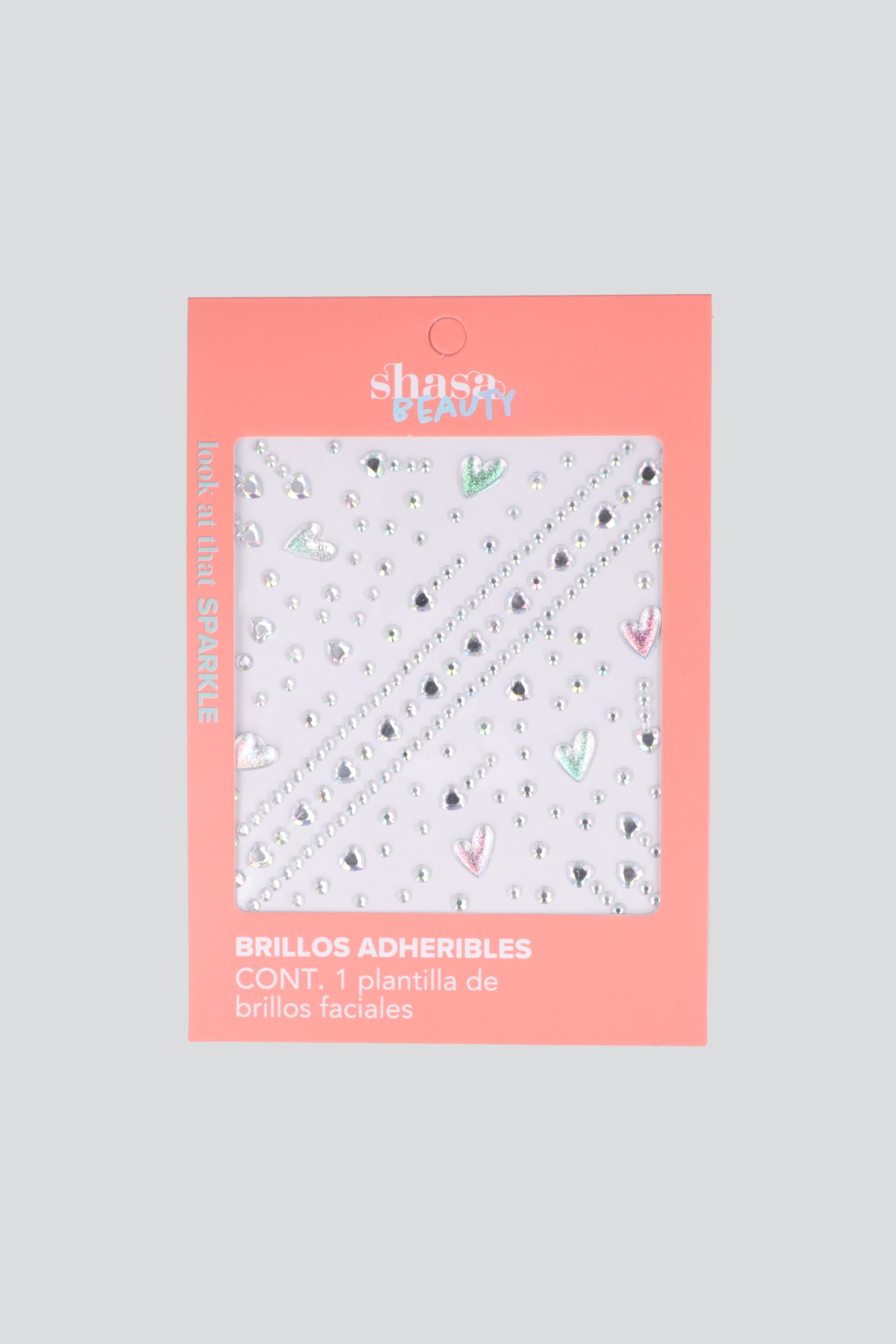 Brillos faciales corazon IRIDISCENTE