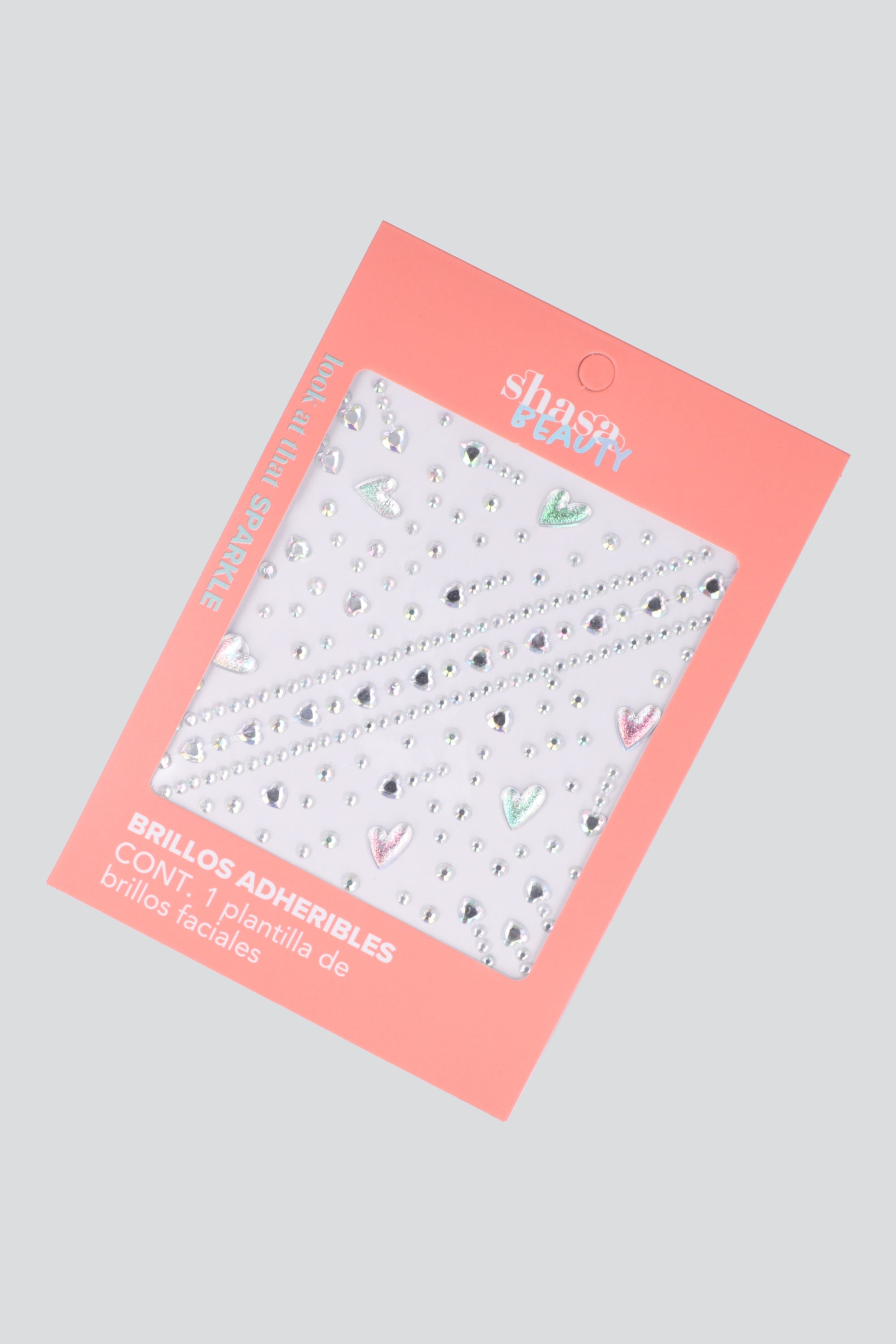 Brillos faciales corazon IRIDISCENTE