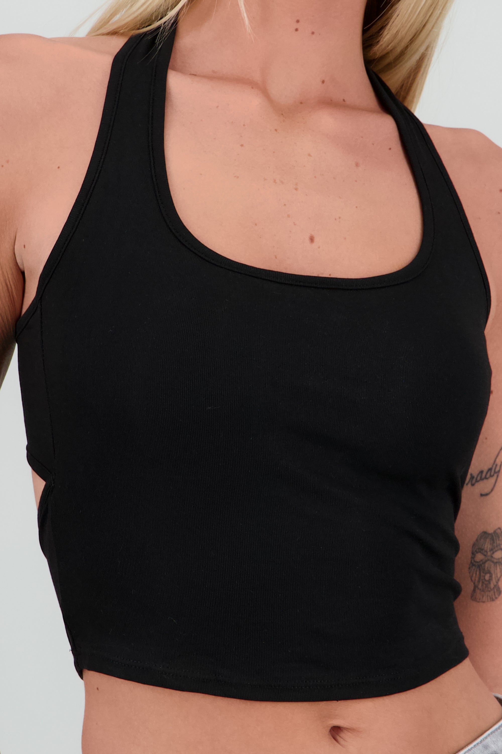 Top halter seamless NEGRO