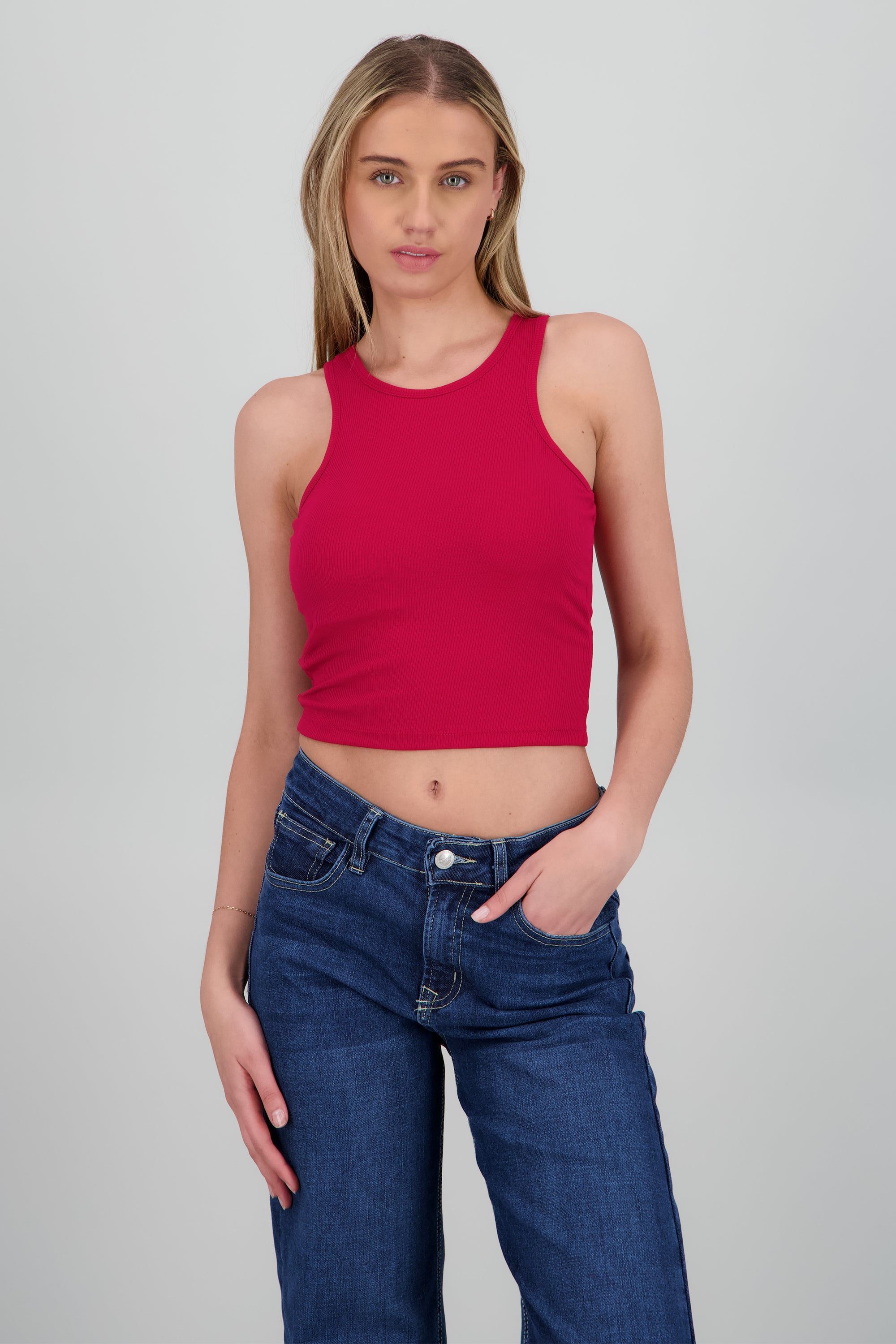 Top seamless copas ROJO