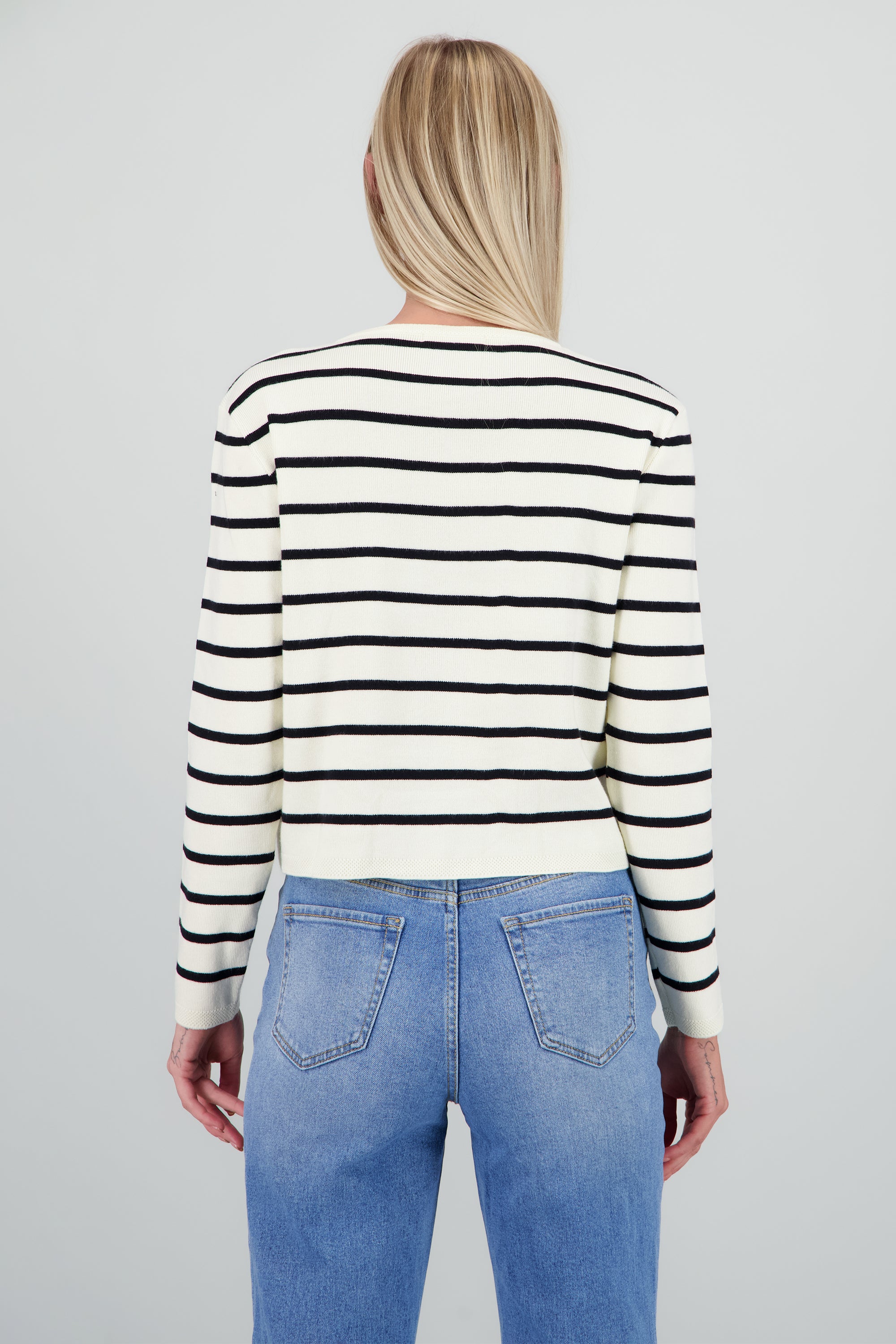 Cardigan rayas BEIGE