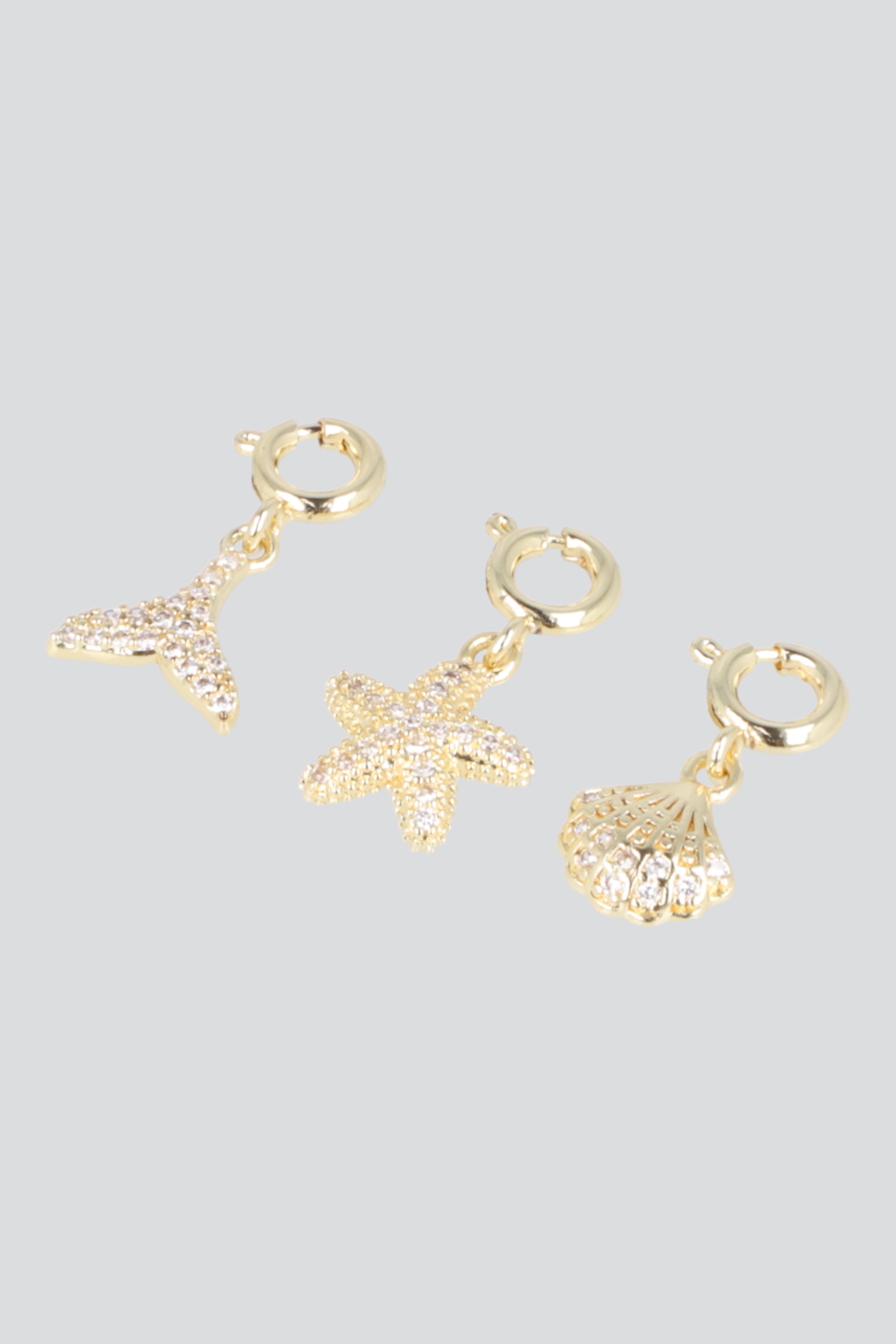 Set 3 charms mar pq ORO