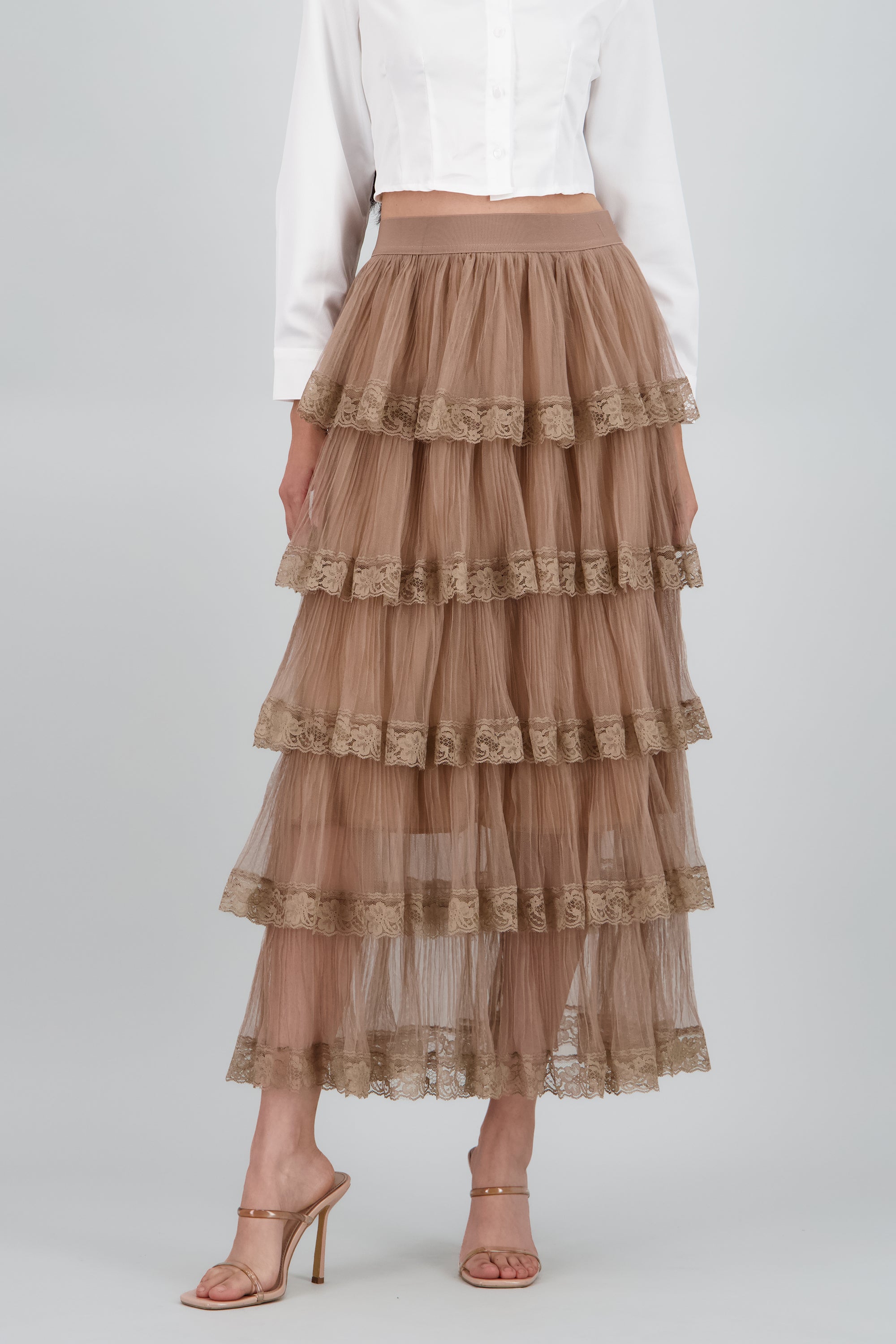 Falda midi olanes CAFE