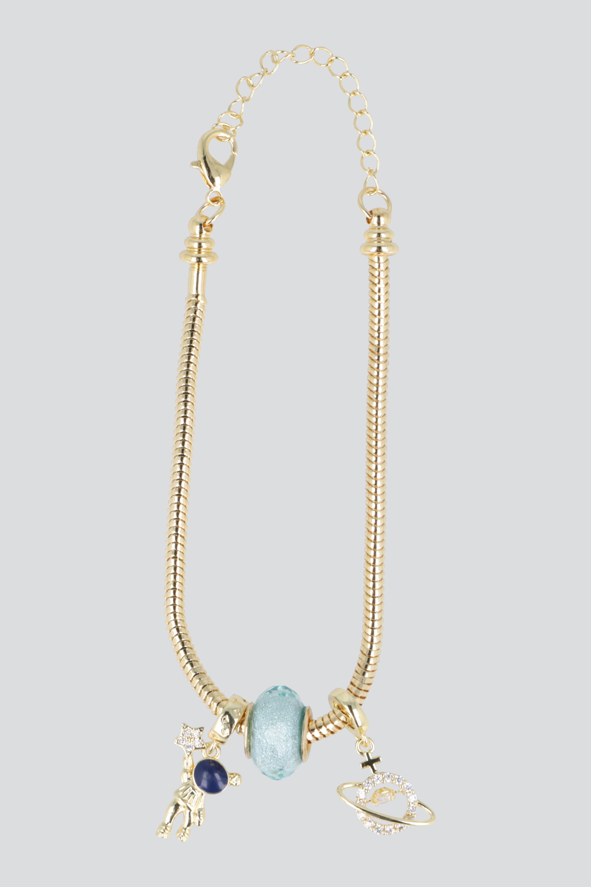 Set pulsera resorte charms pq ORO