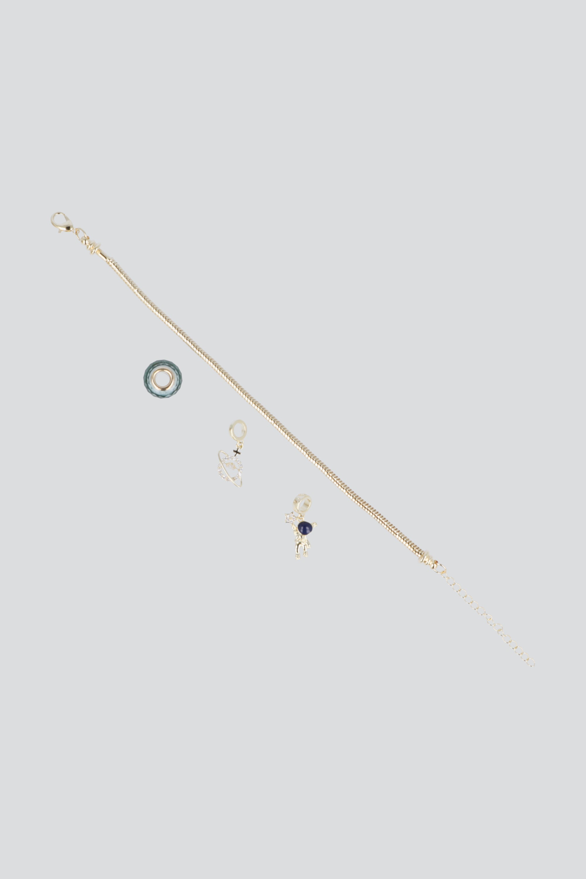 Set pulsera resorte charms pq ORO