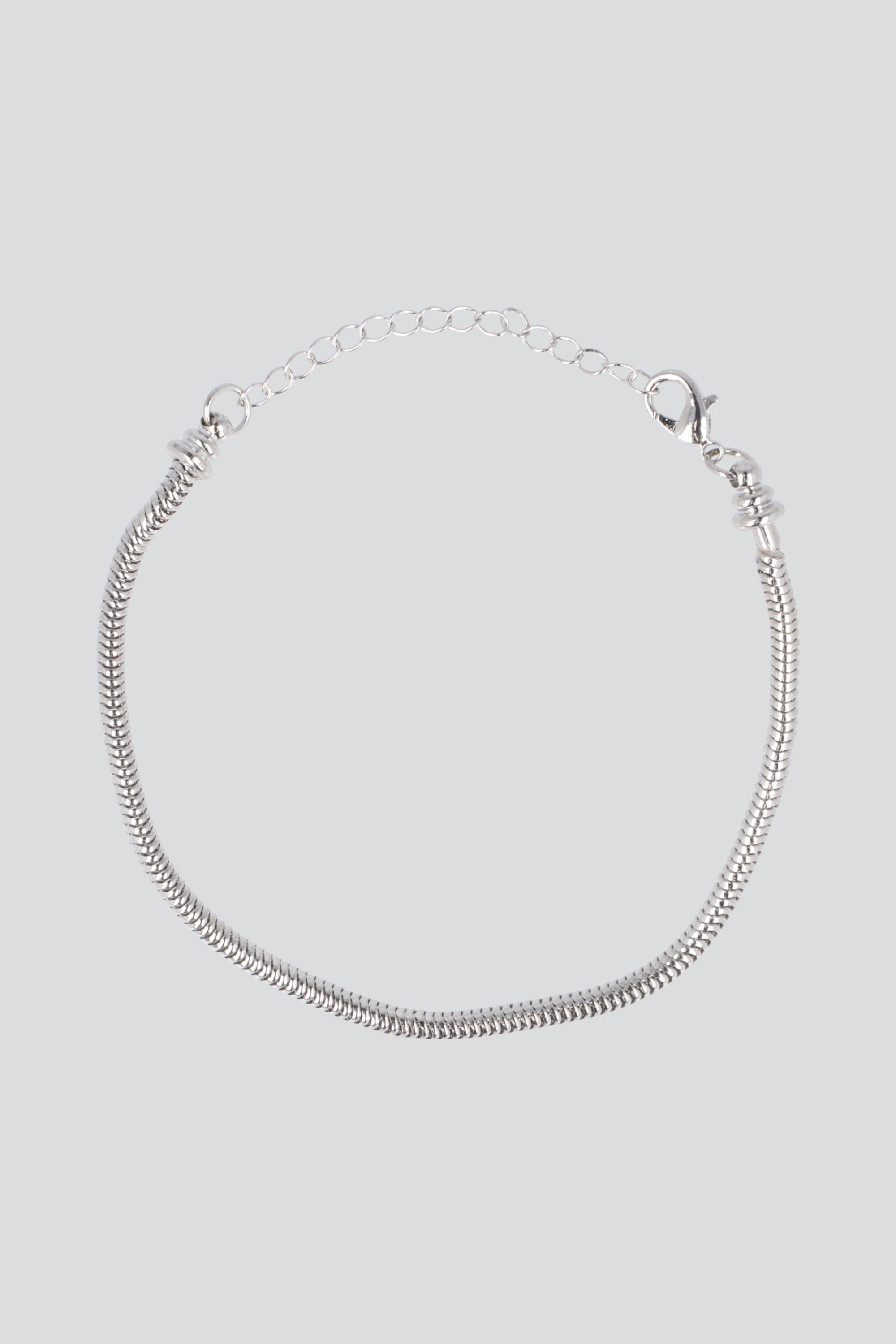 Pulsera resorte para charms pq PLATA