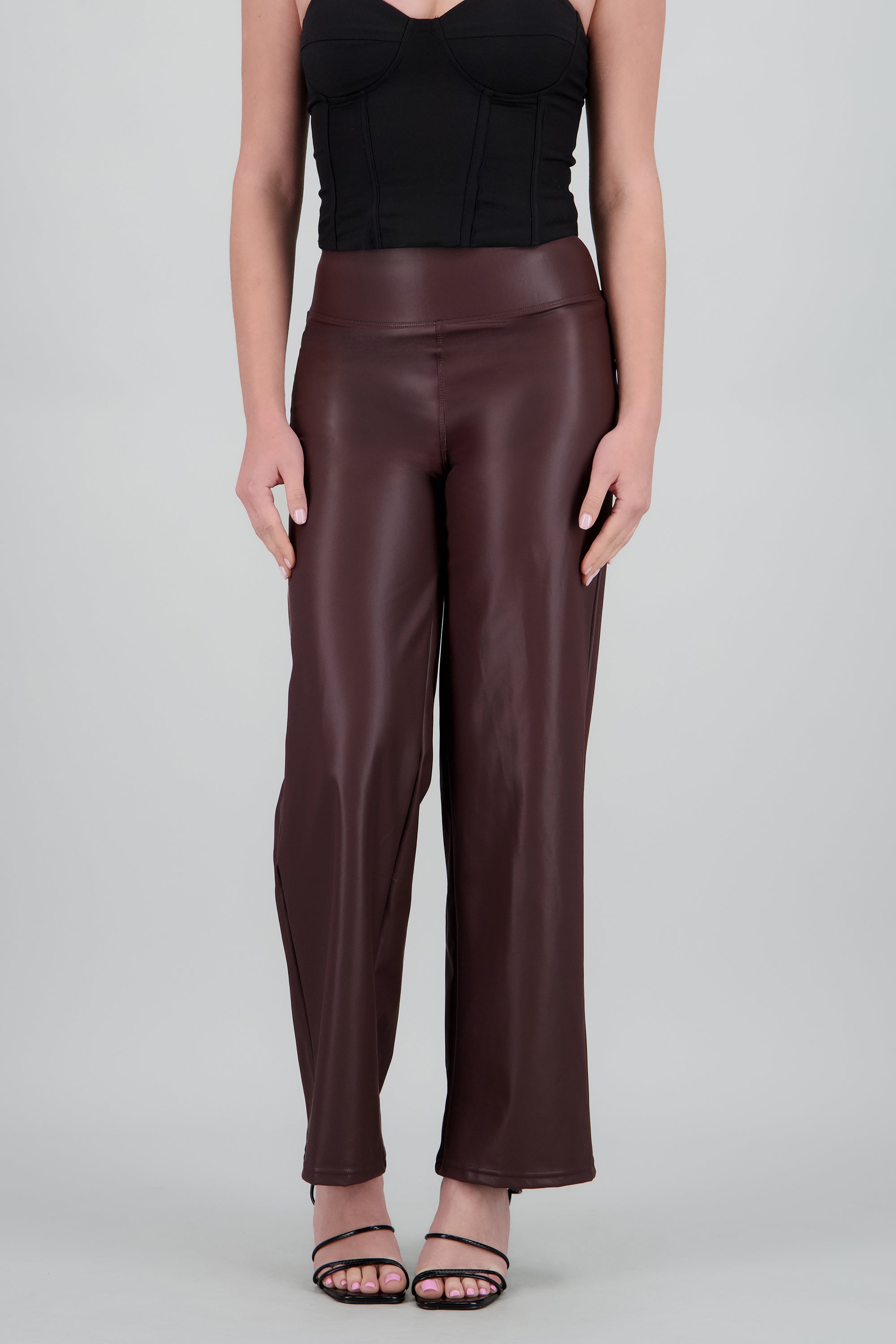 Legging flare pu CAFE