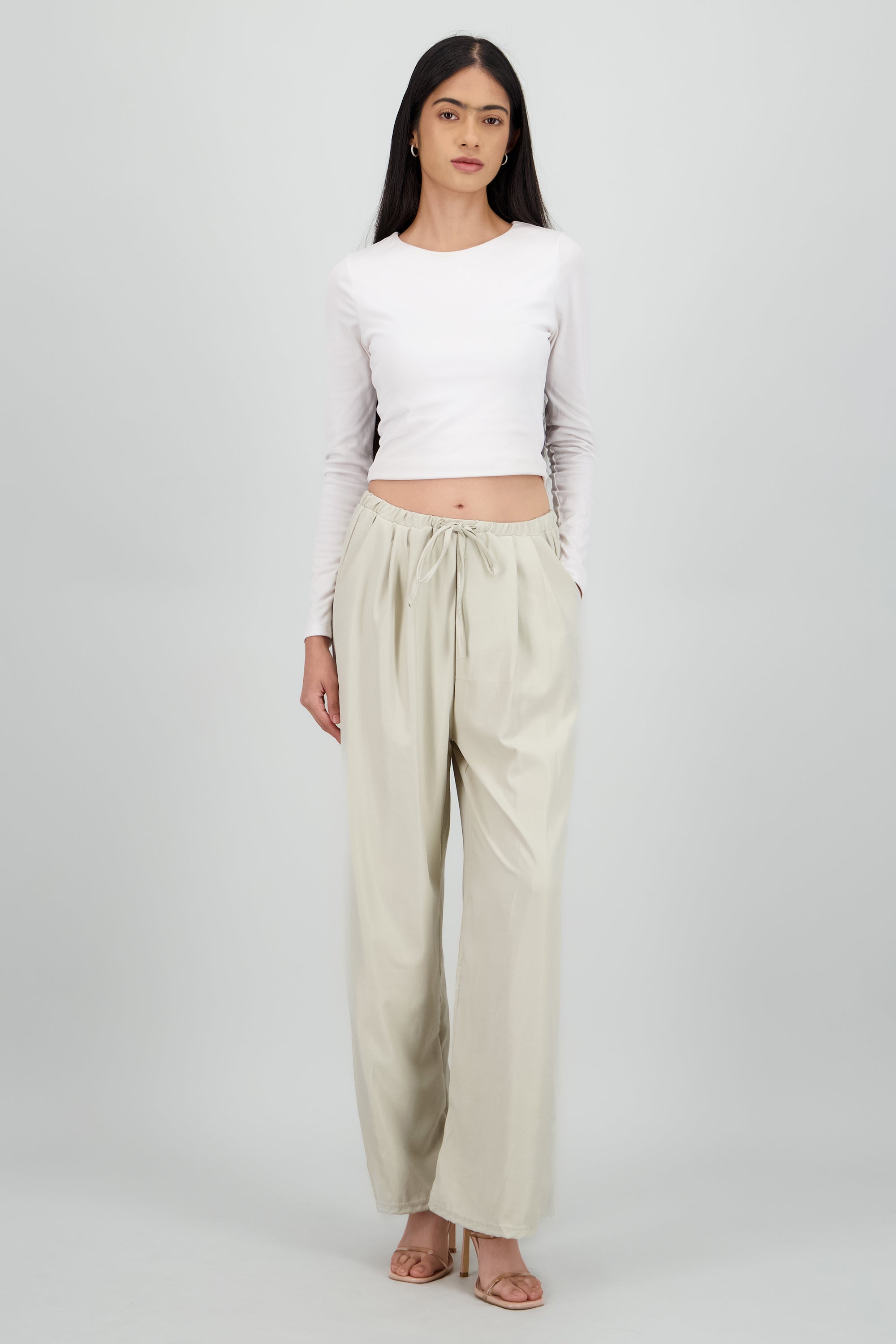 Pantalon liso BEIGE