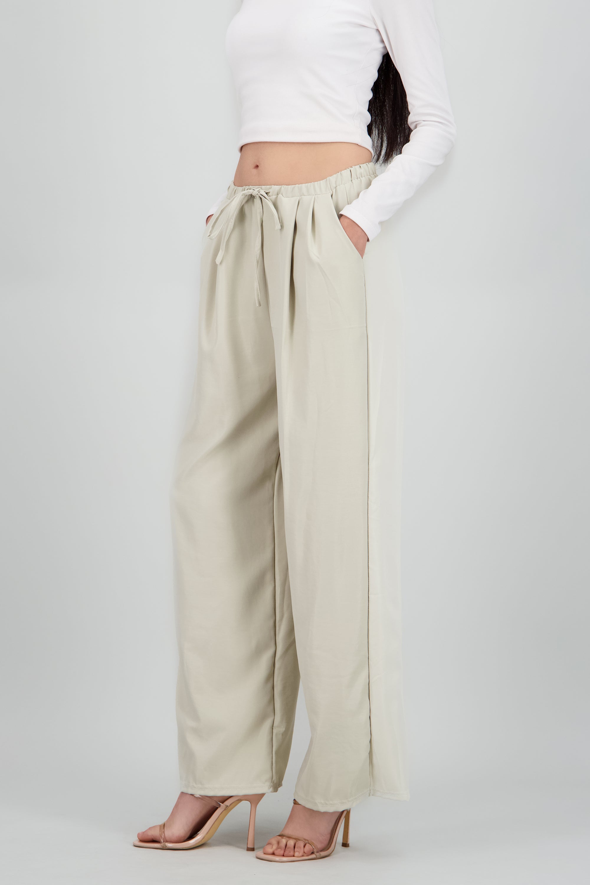 Pantalon liso BEIGE