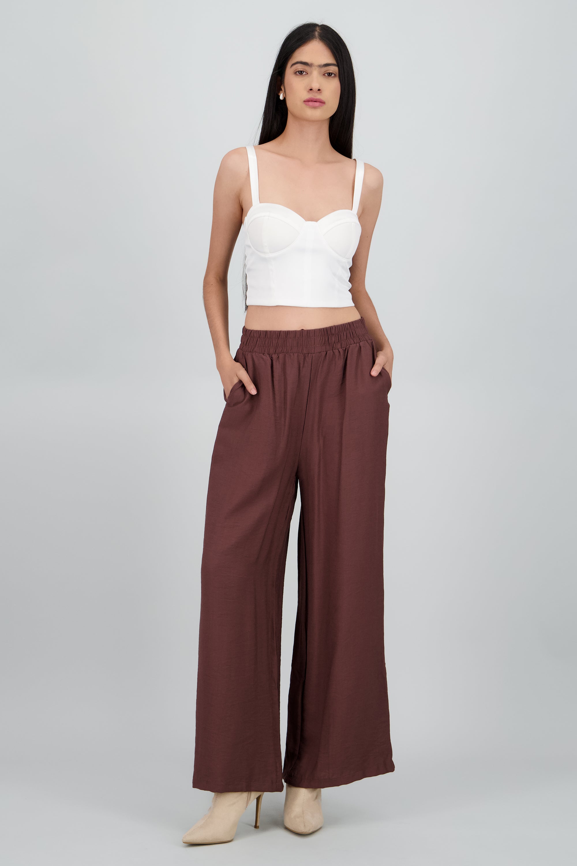 Pantalon liso CHOCOLATE