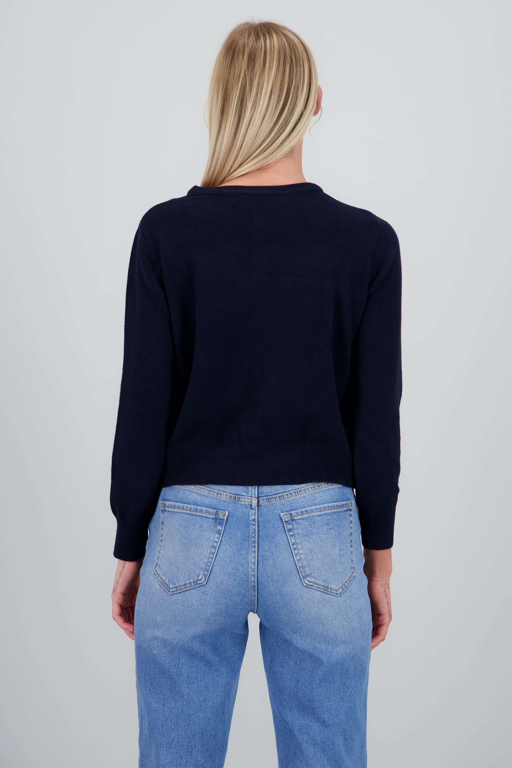 Cardigan botones corazon MARINO