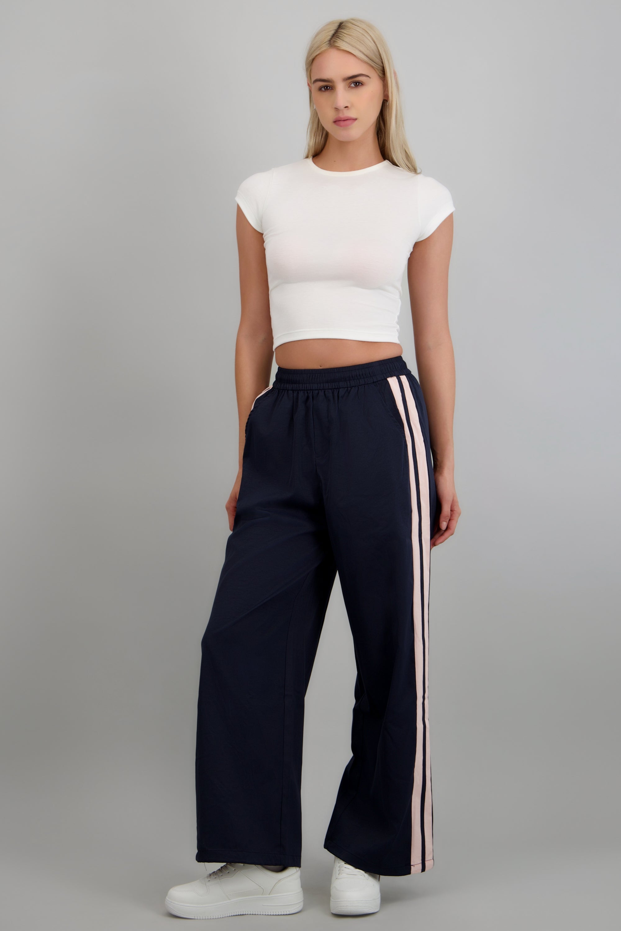 Pantalon rayas en costados MARINO COMBO