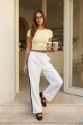 Pantalon rayas en costados