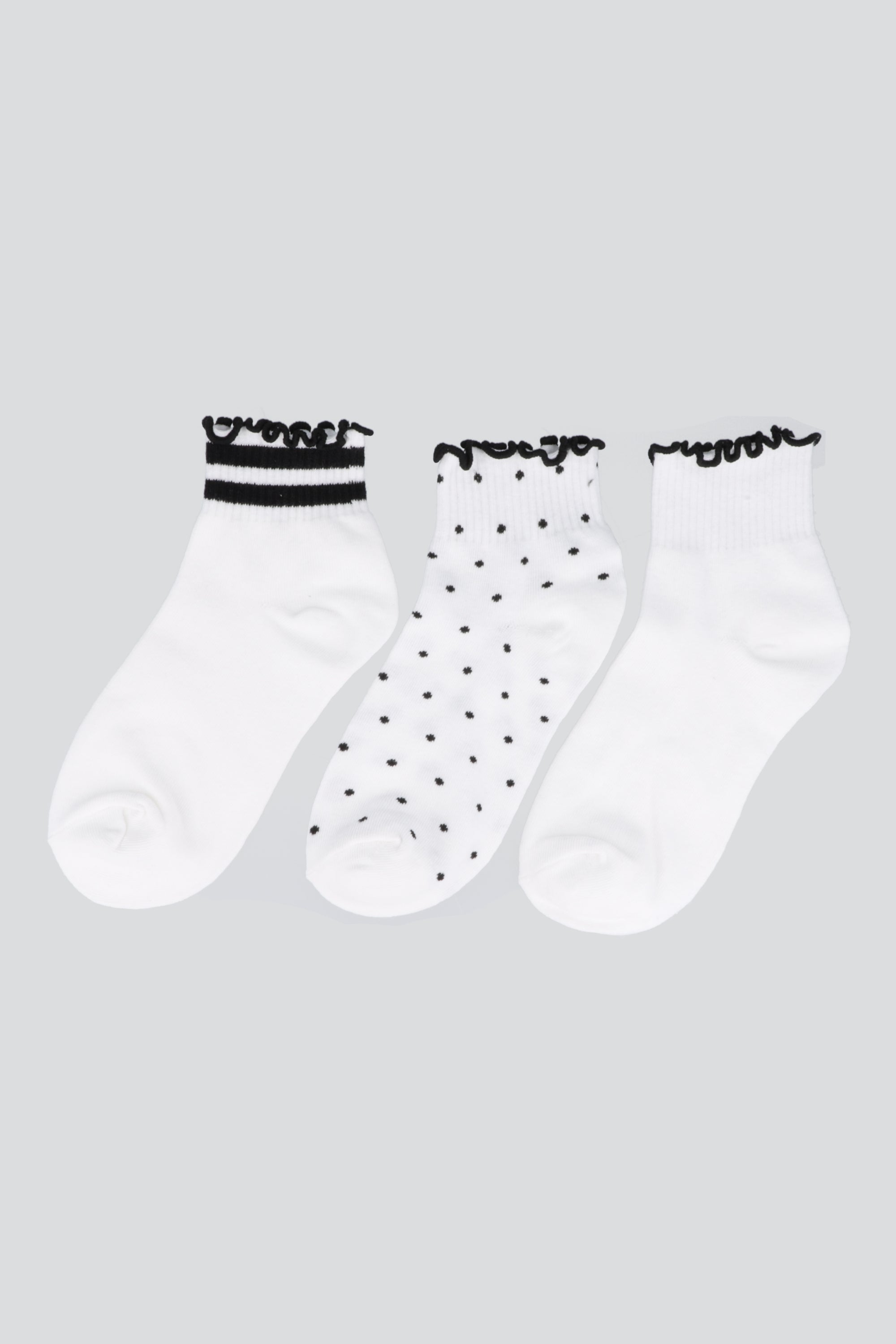 Tripack calcetines olan print BLANCO
