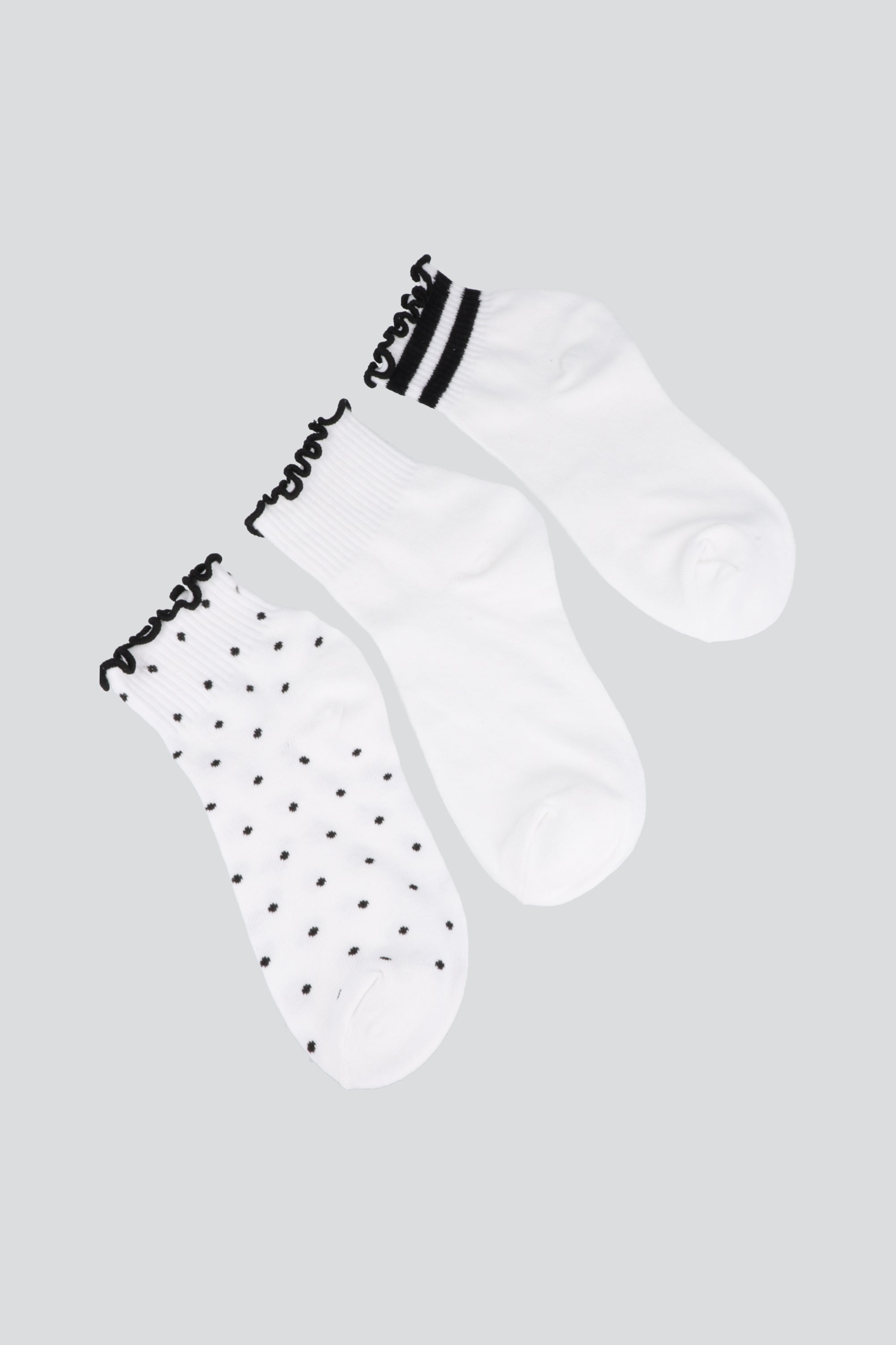 Tripack calcetines olan print BLANCO
