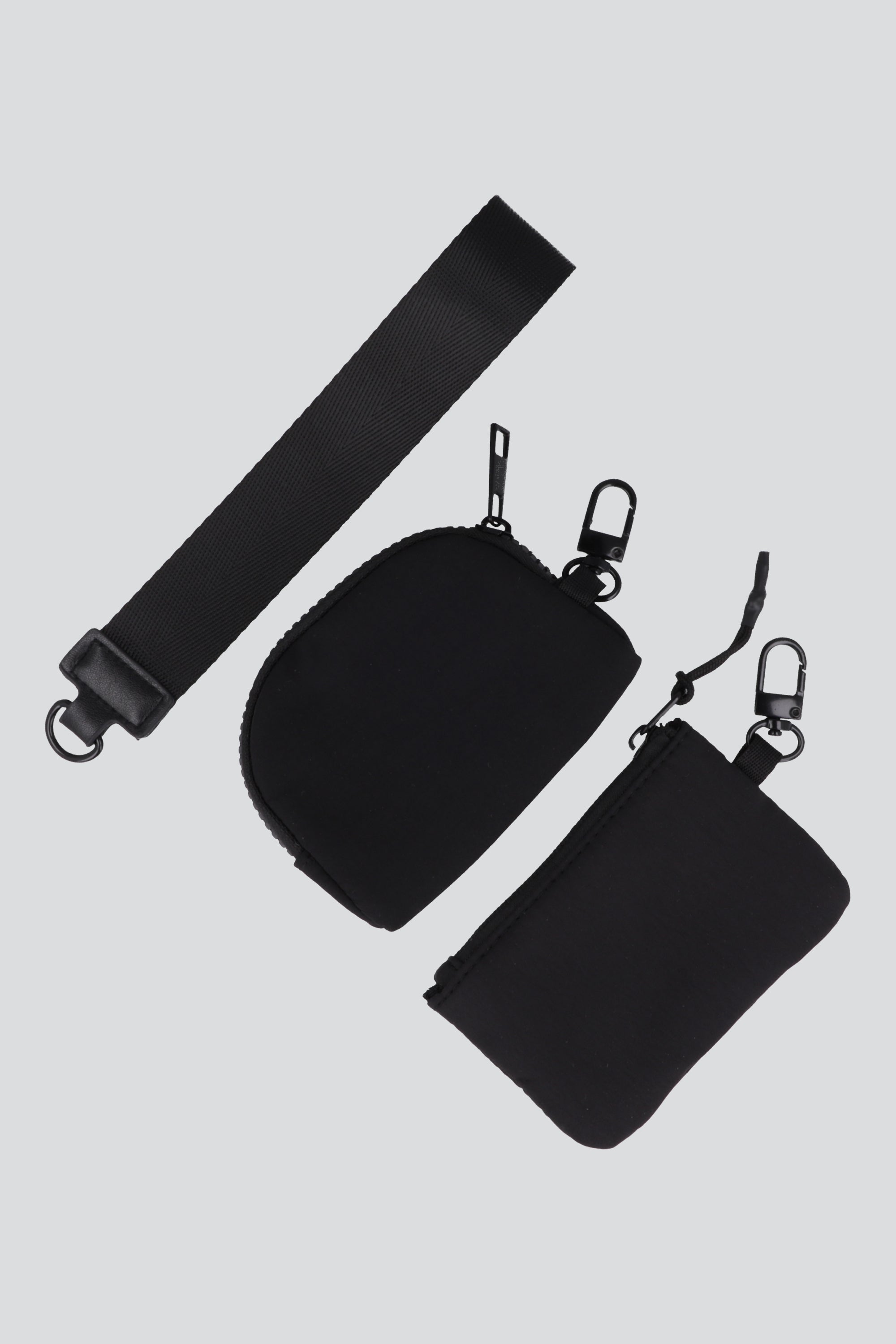 llavero monedero doble NEGRO