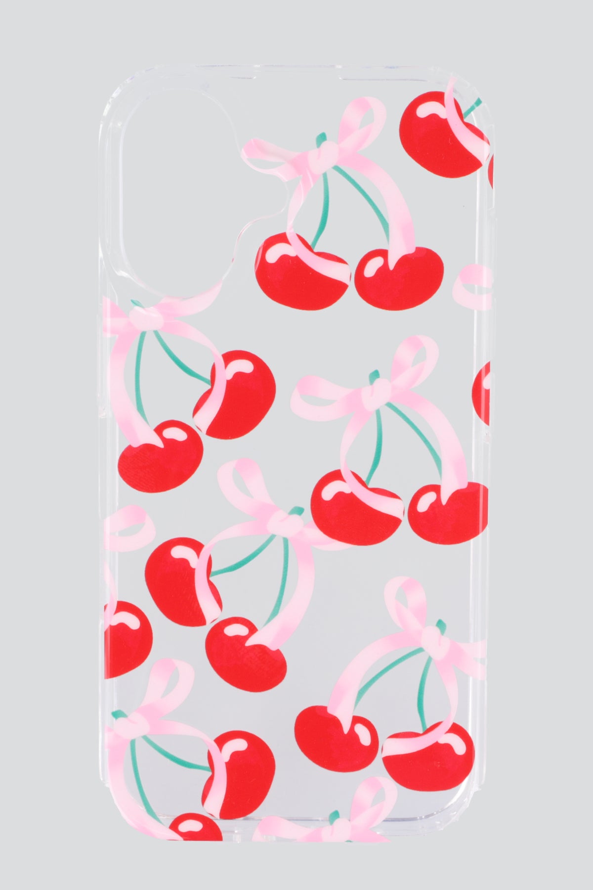 Funda iphone 16 cerezas moños ROJO