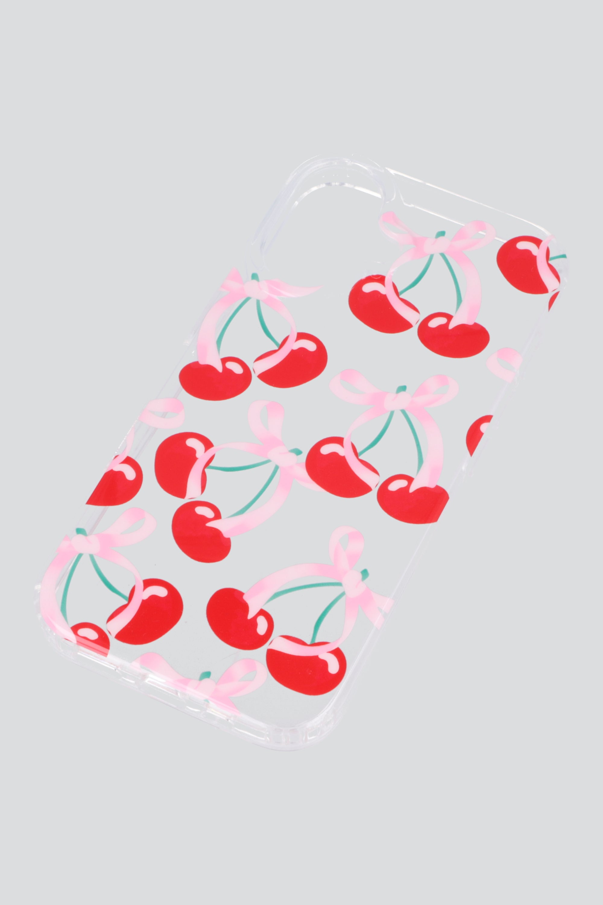 Funda iphone 16 cerezas moños ROJO