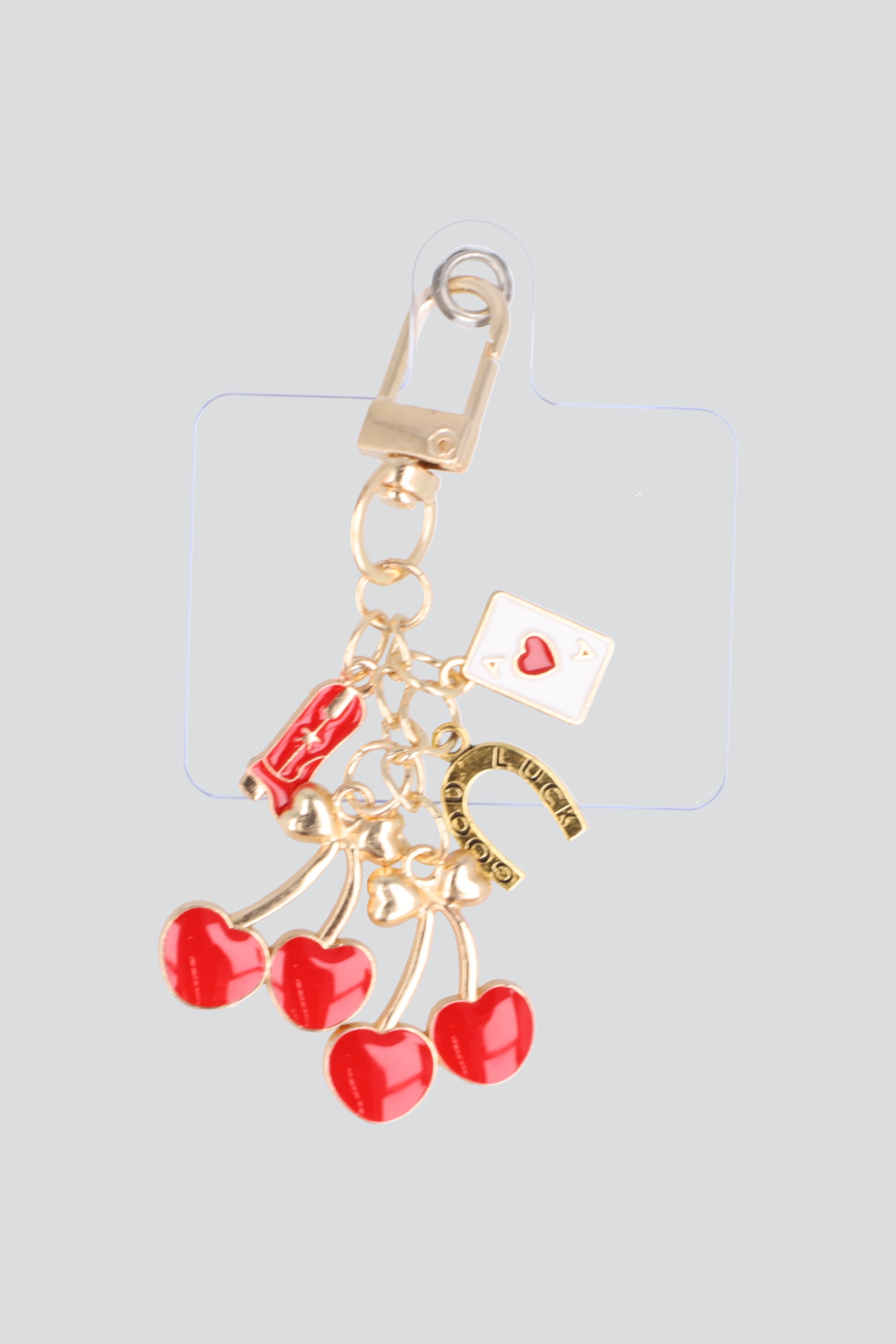 Charm cel cerezas cowboy ROJO