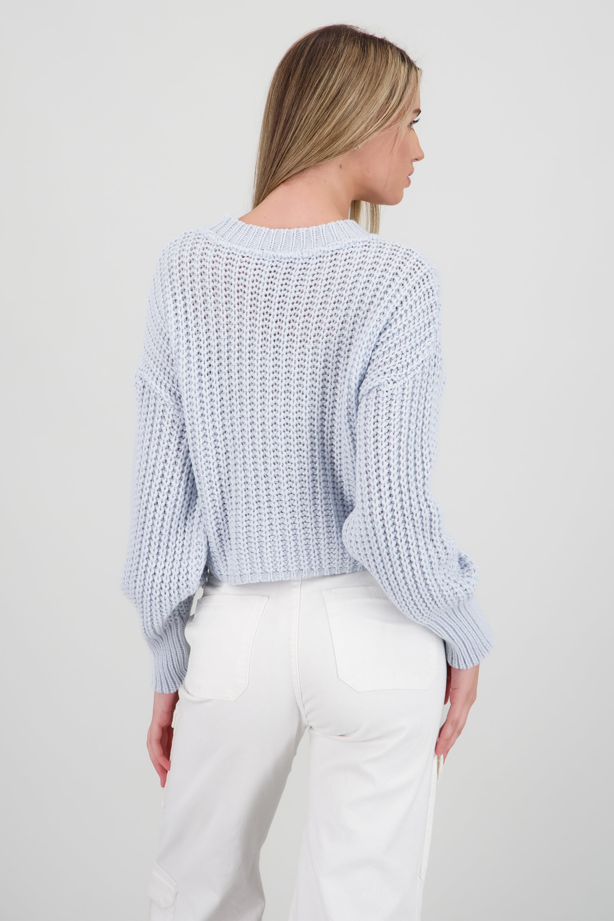 SUETER TEJIDO ANCHO OVERSIZE KNI AZUL PASTEL