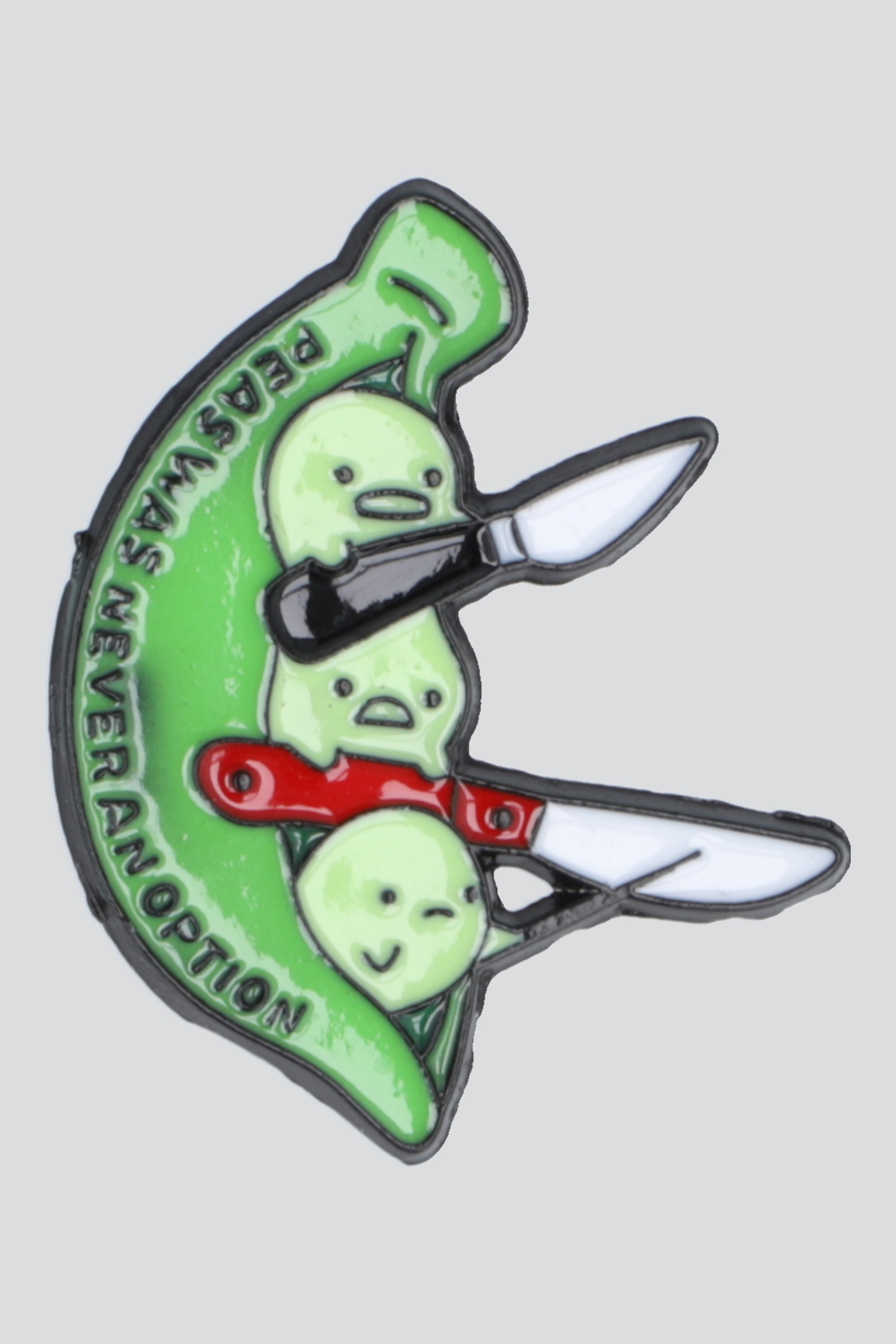 Pin chicharos amenazadores VERDE