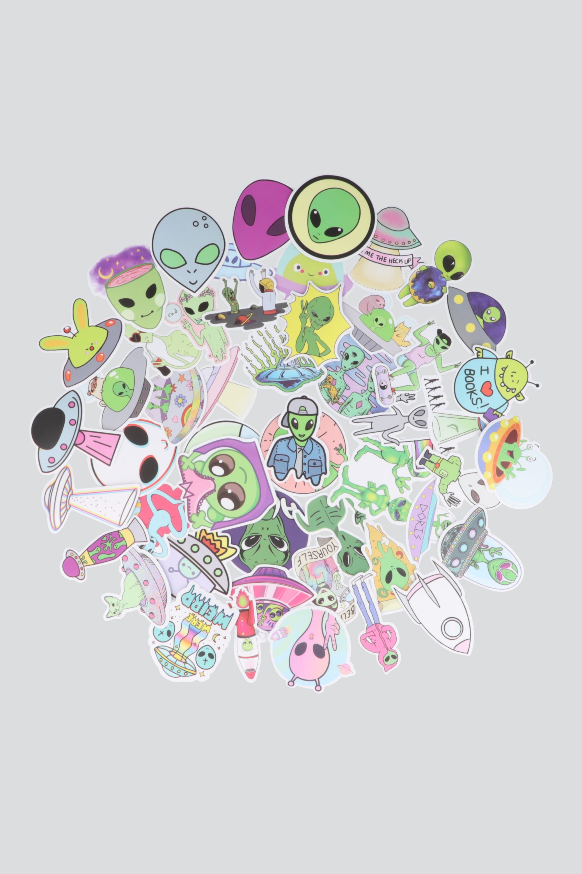 Set 50 stickers alien MULTICOLOR