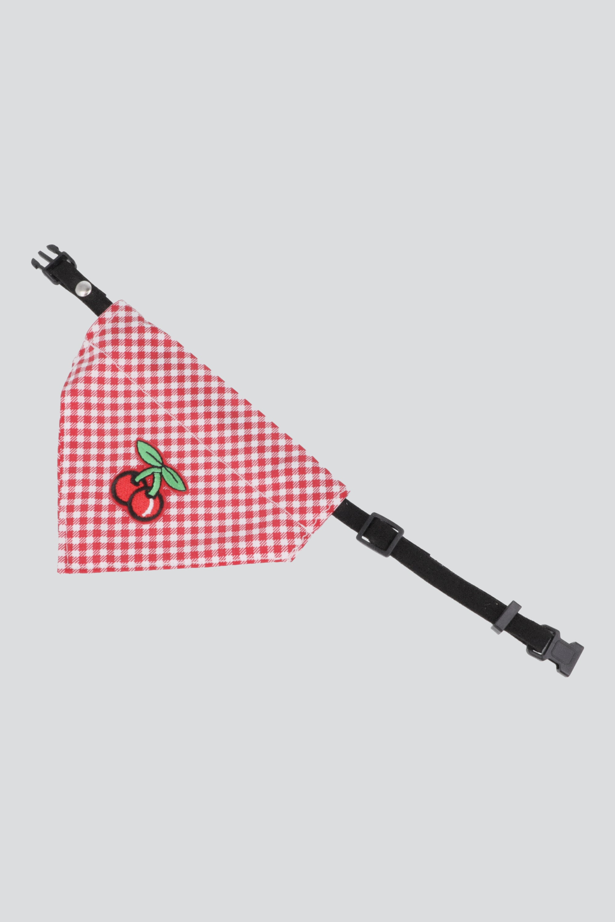 Collar mascota pañuelo cereza ROJO