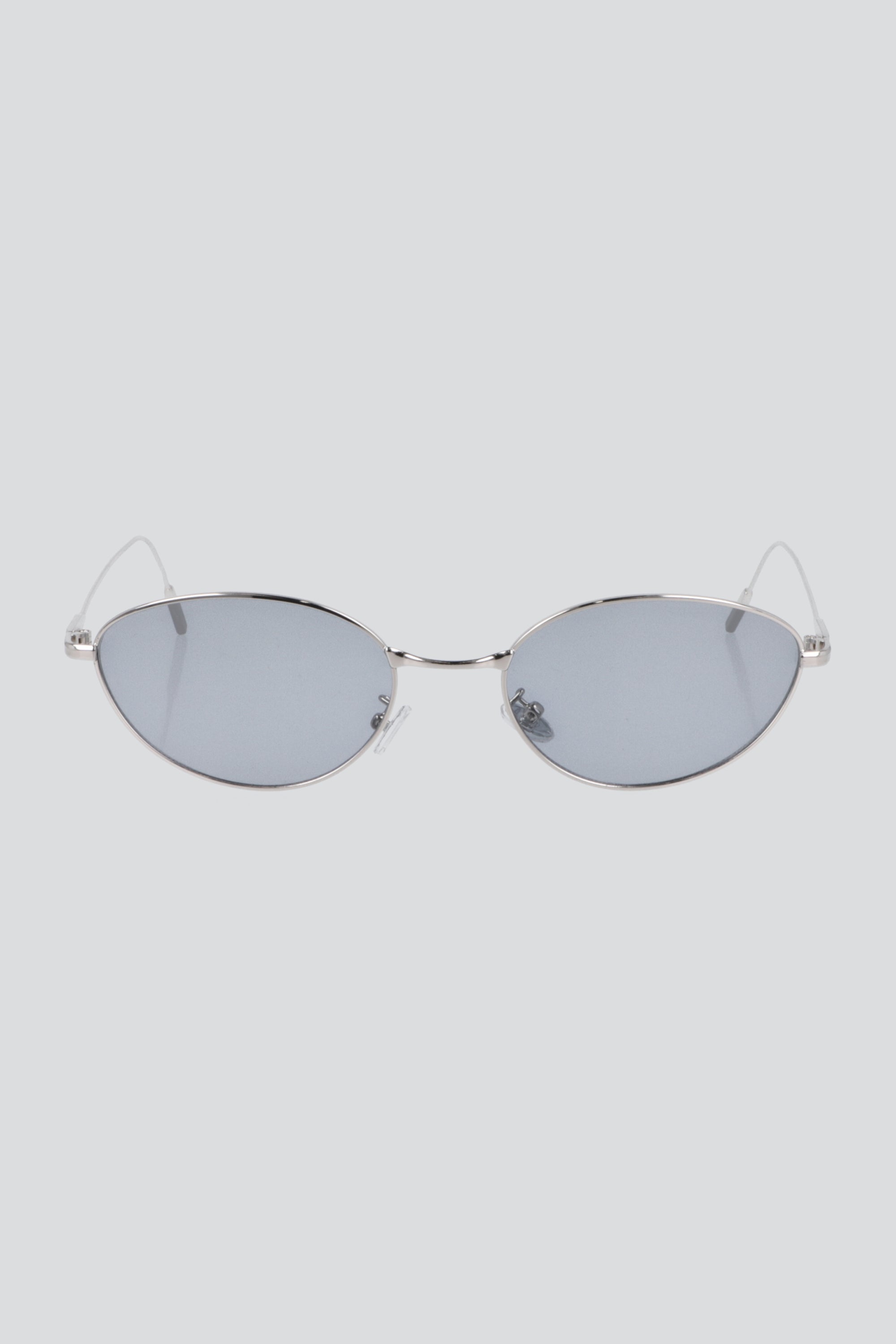 Lentes ovalo metal delgado GRIS