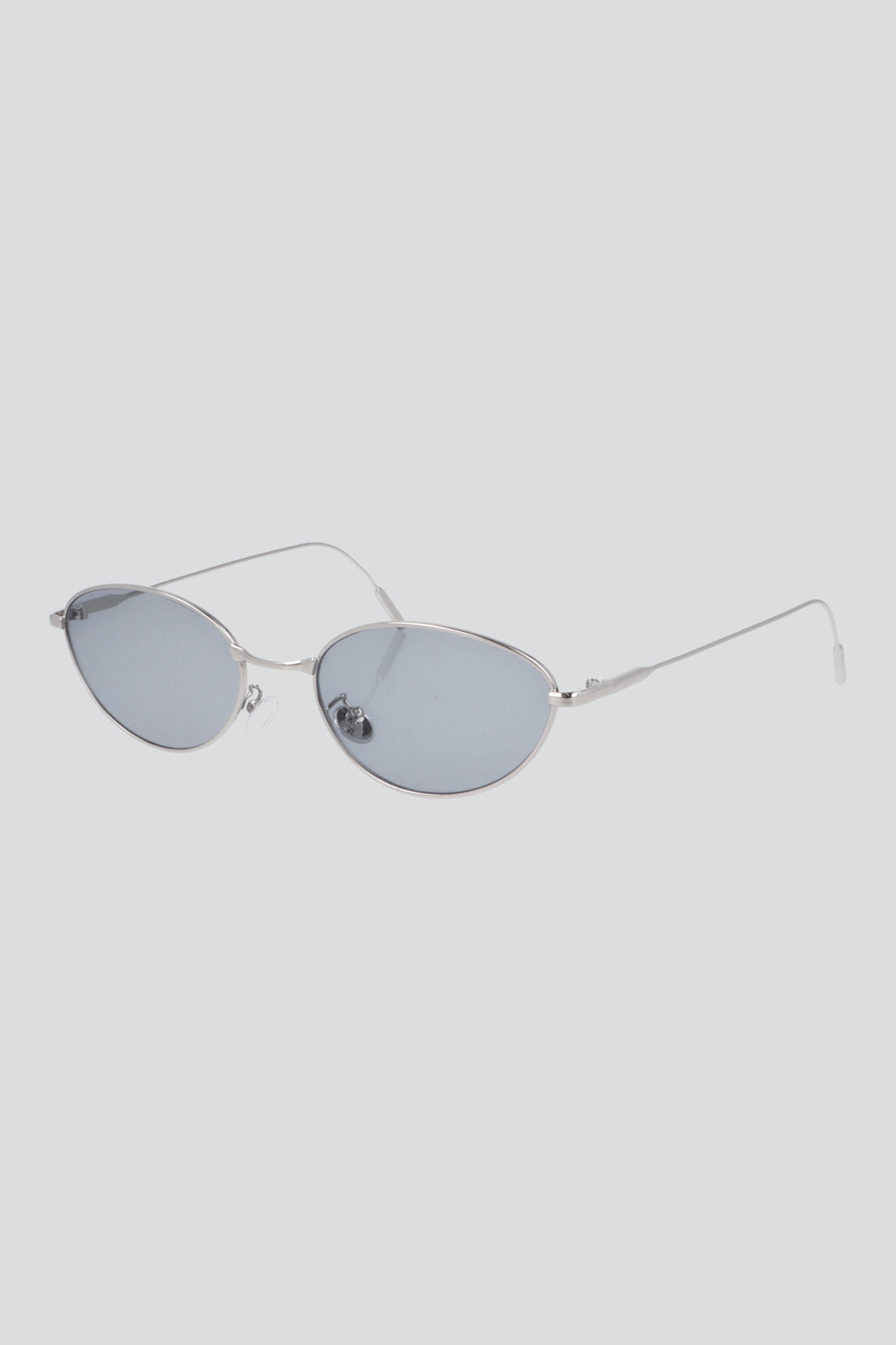 Lentes ovalo metal delgado GRIS