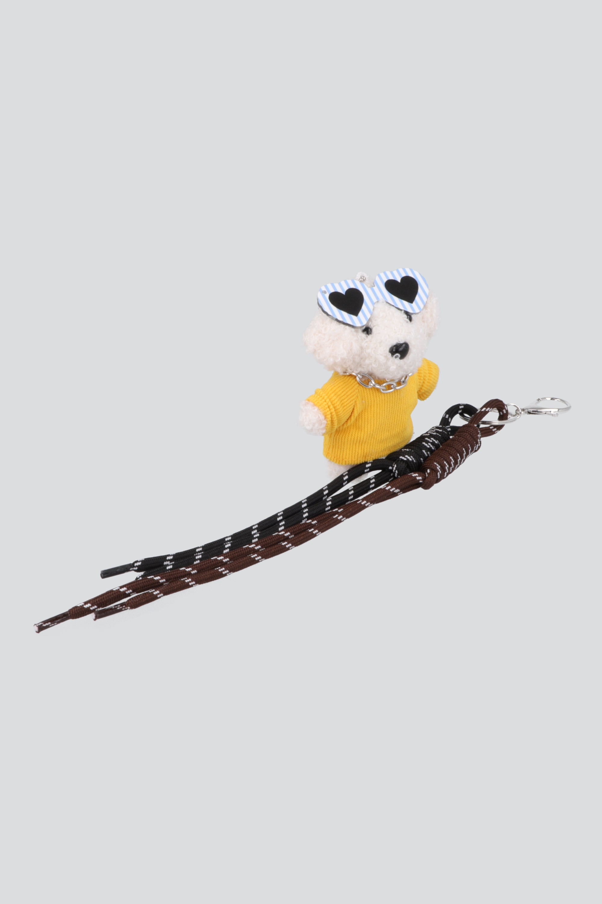Llavero osito lentes corazon AMARILLO