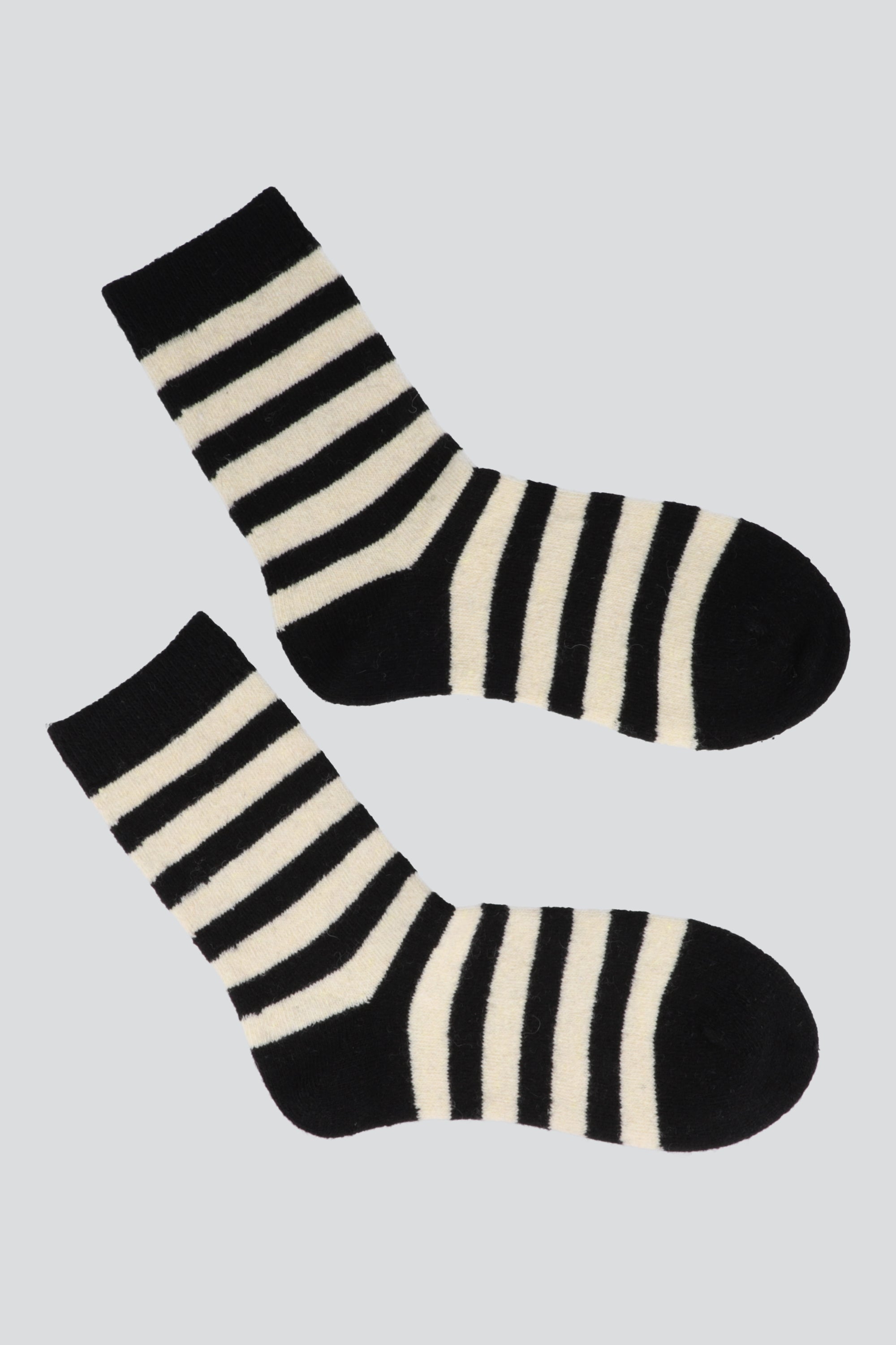 Calcetin rayas rib NEGRO