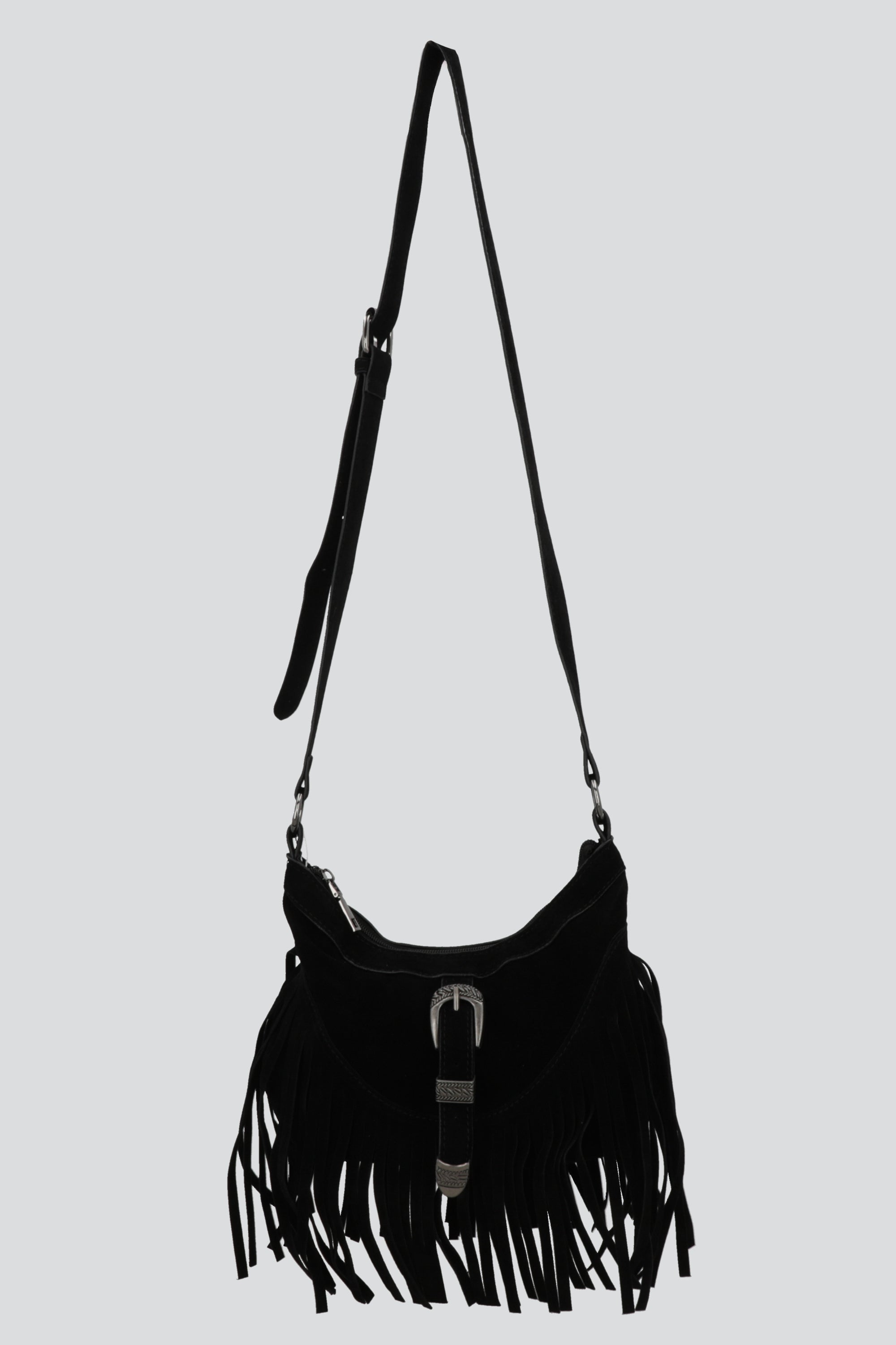 Bolsa crossbody cowboy flecos NEGRO