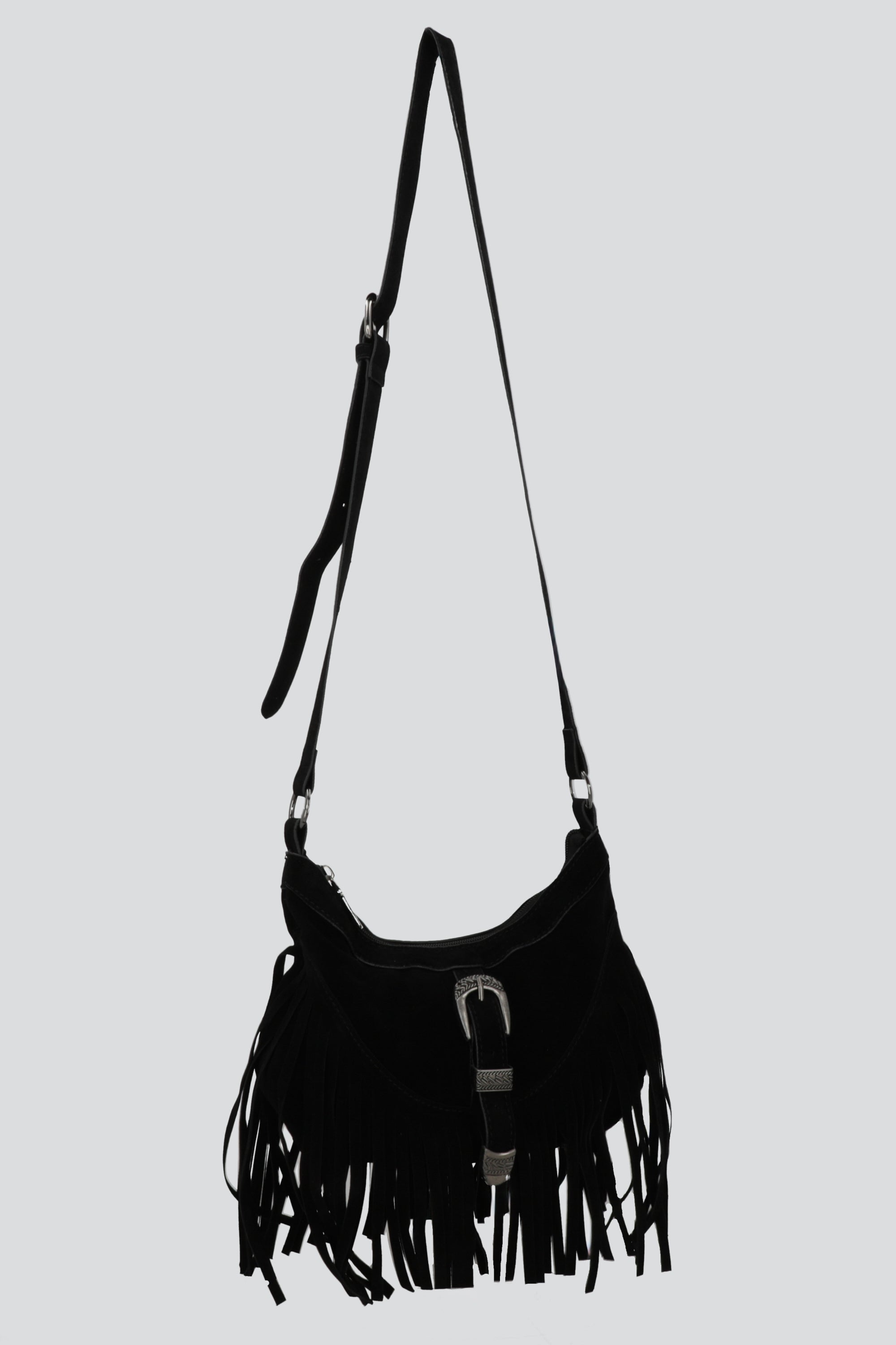 Bolsa crossbody cowboy flecos NEGRO