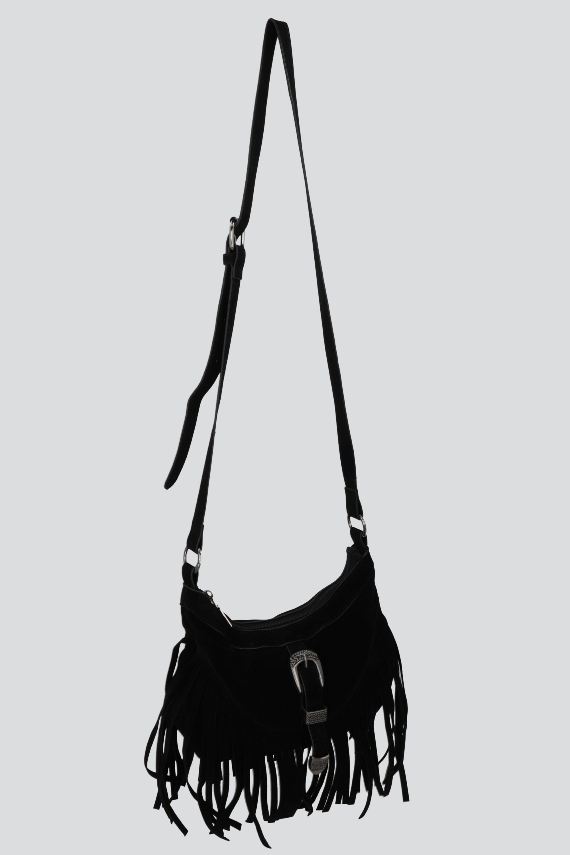 Bolsa crossbody cowboy flecos NEGRO