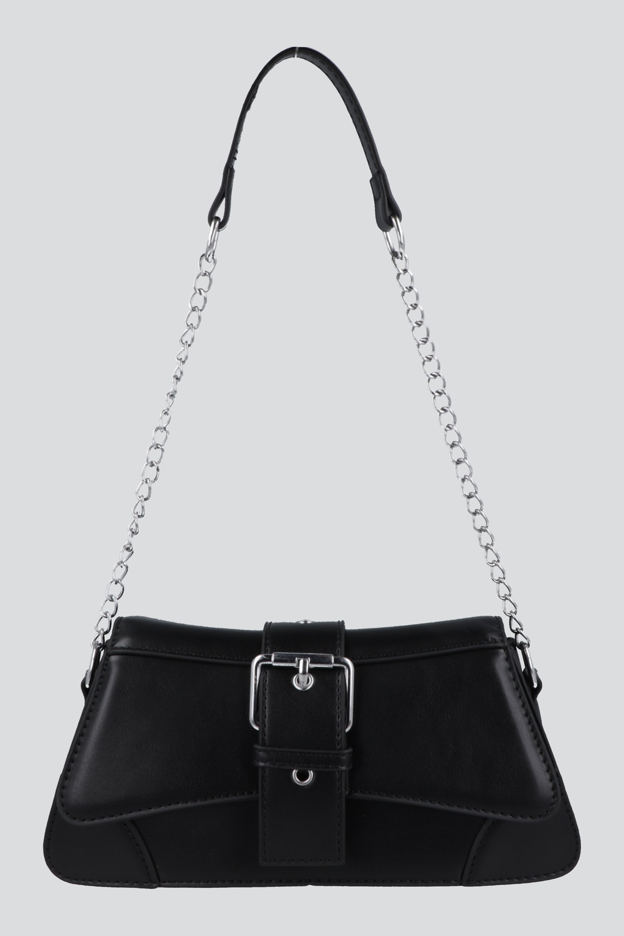 Bolsa crossbody baguette hebilla NEGRO