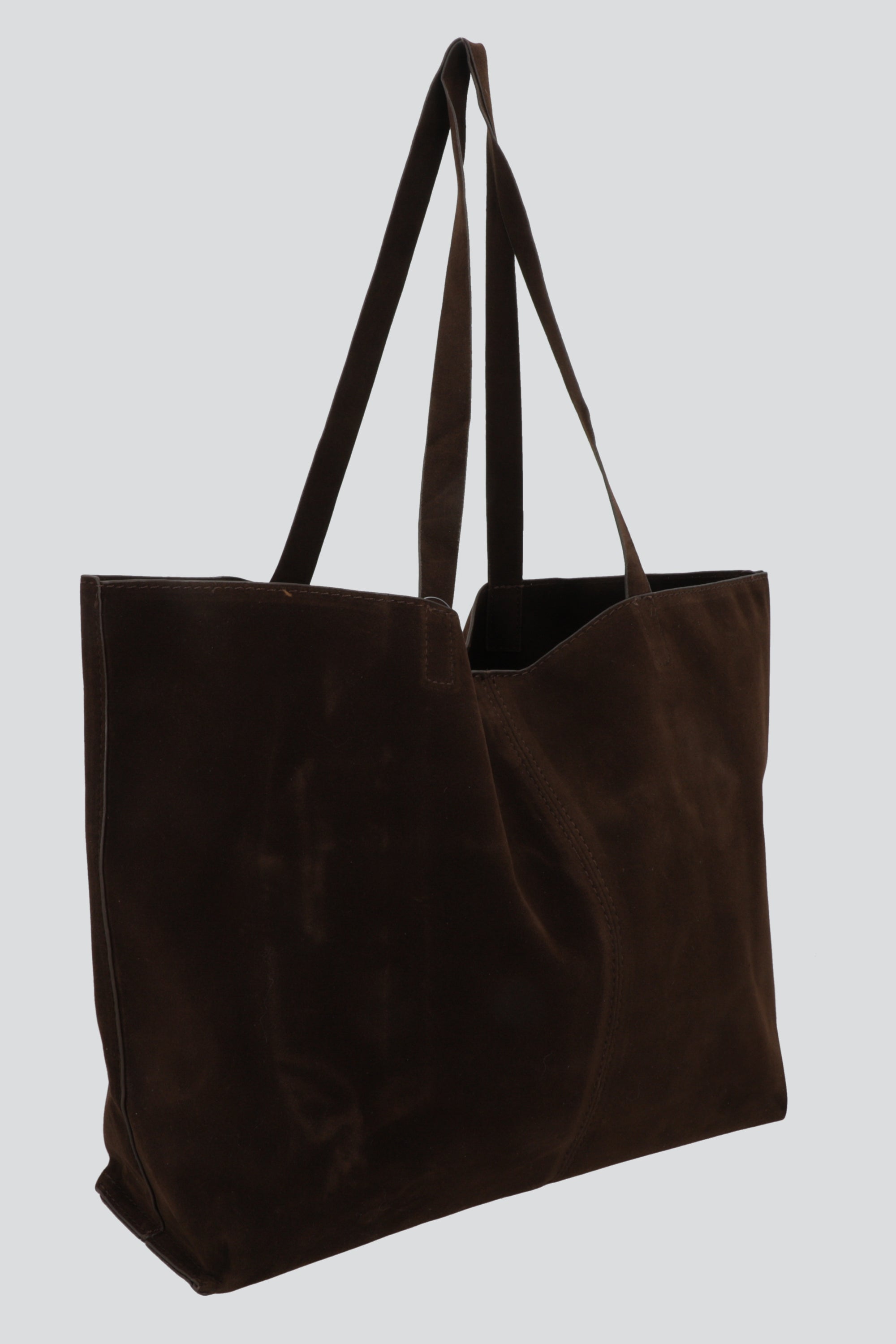 Bolsa tote suede oversize CAFE
