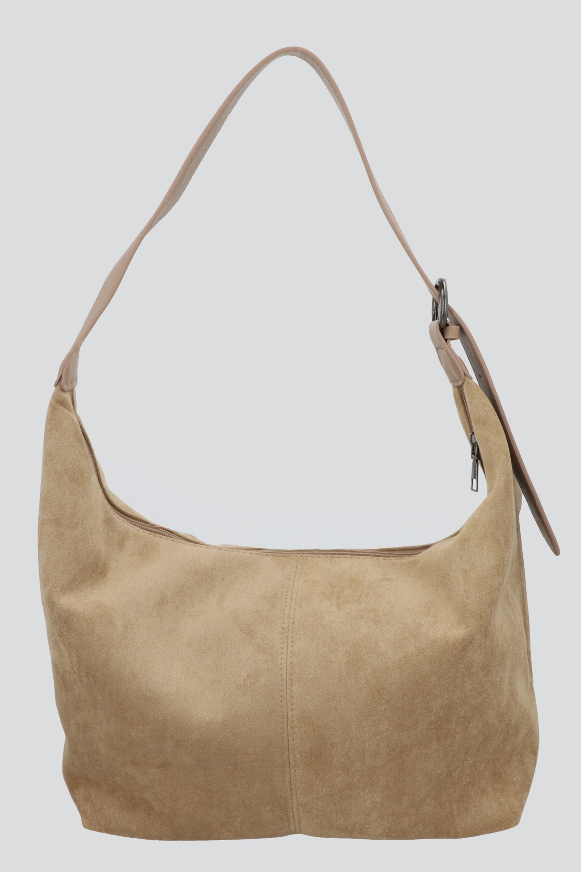 Bolsa slouchy suede BEIGE