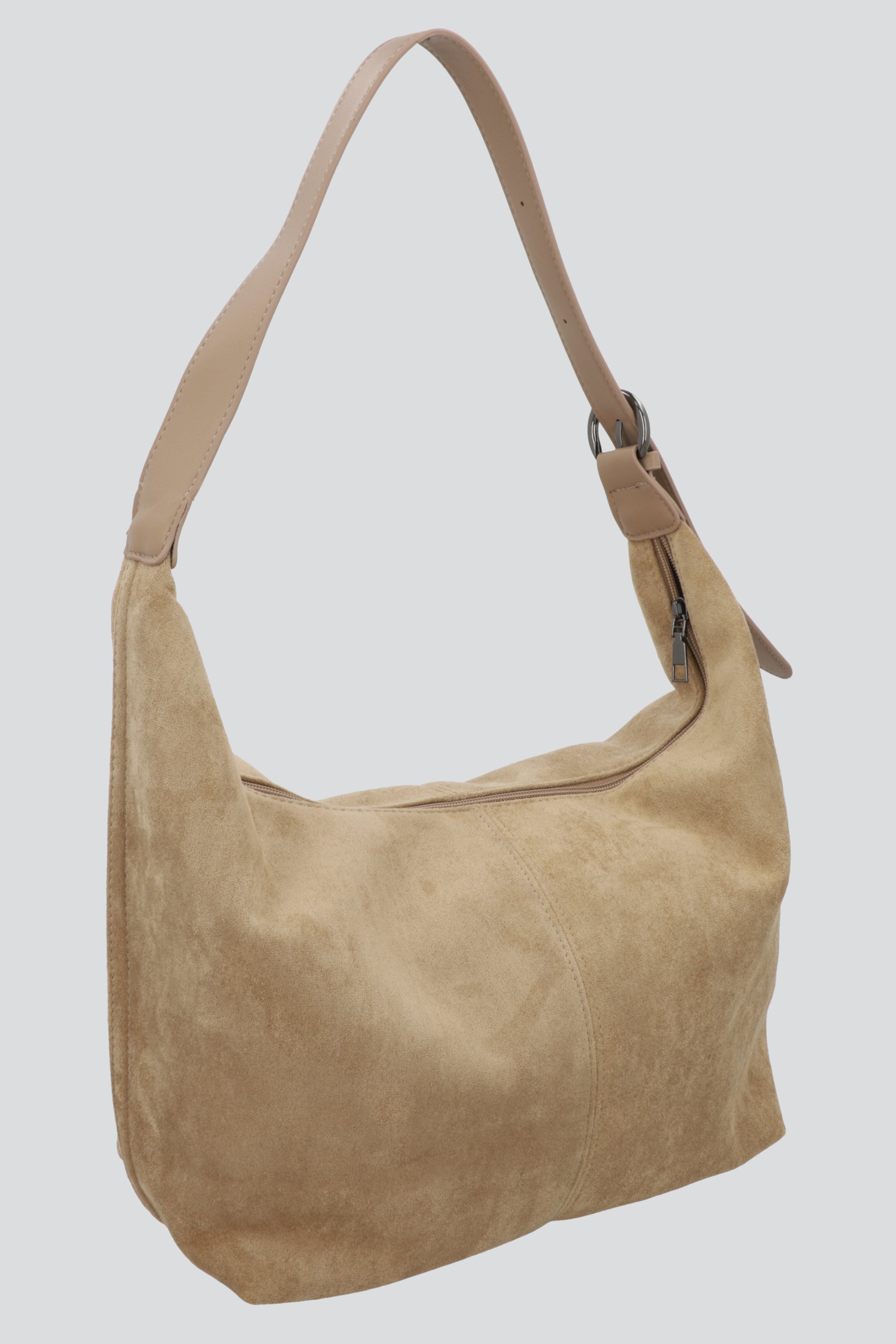 Bolsa slouchy suede BEIGE