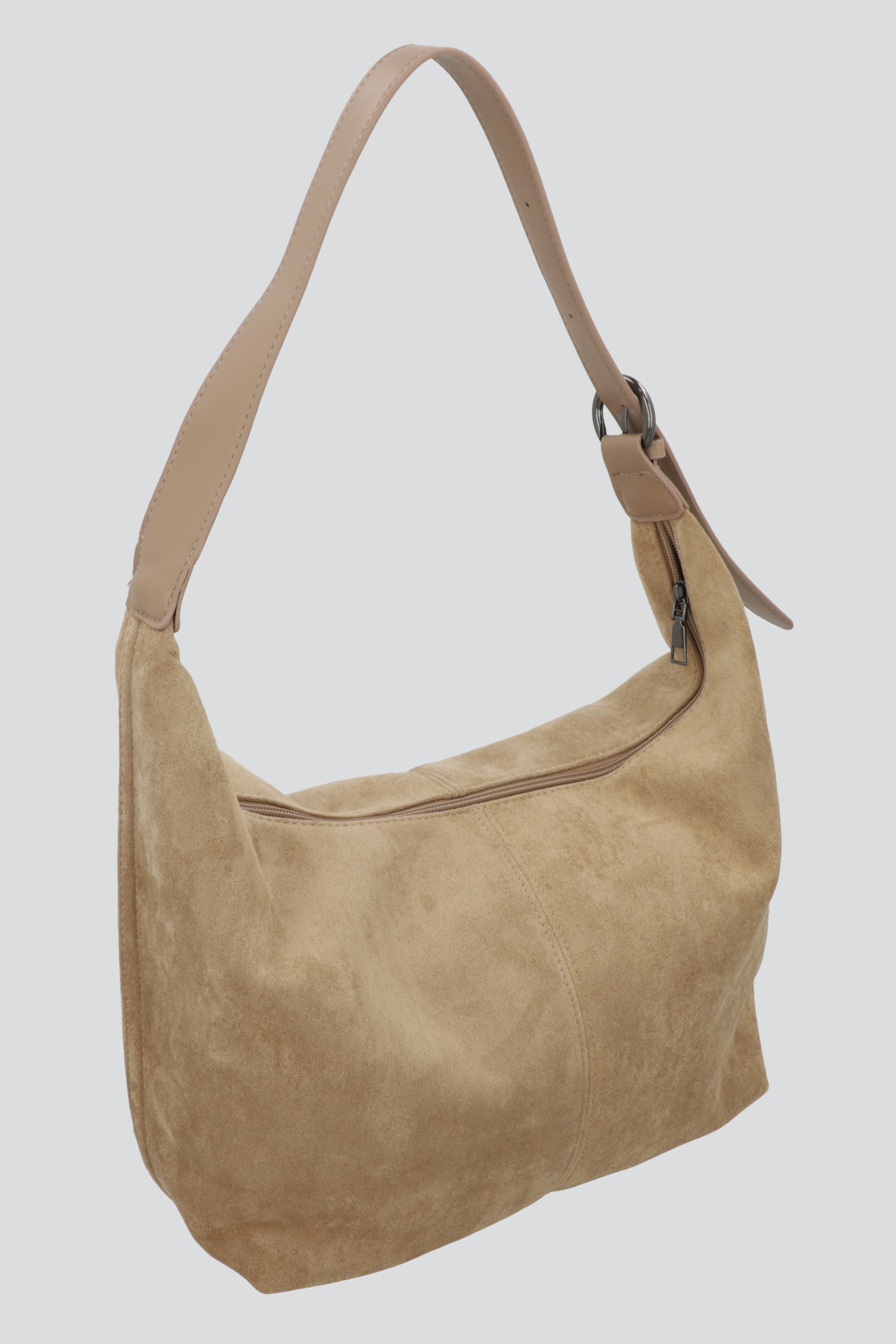 Bolsa slouchy suede BEIGE