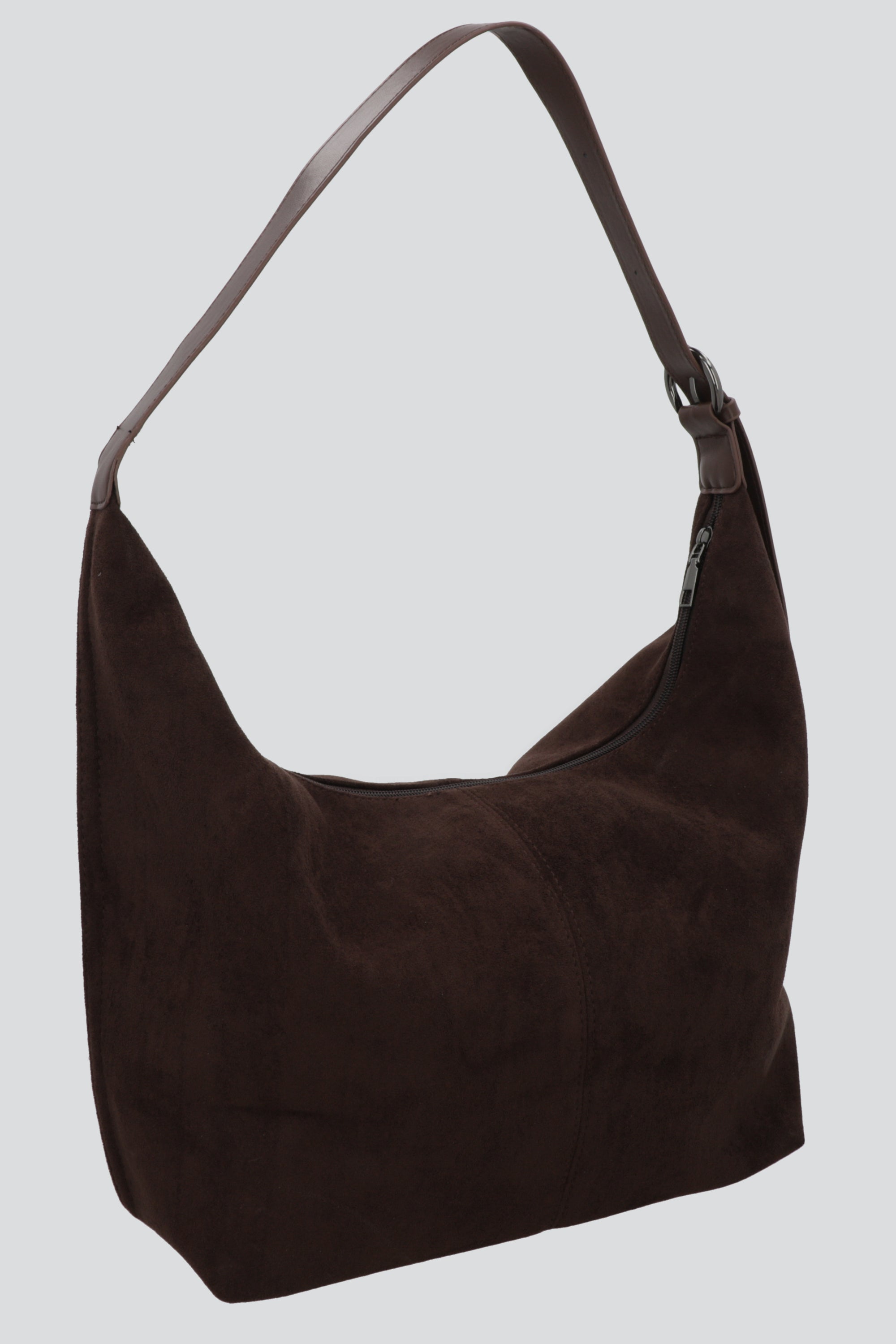 Bolsa slouchy suede CAFE