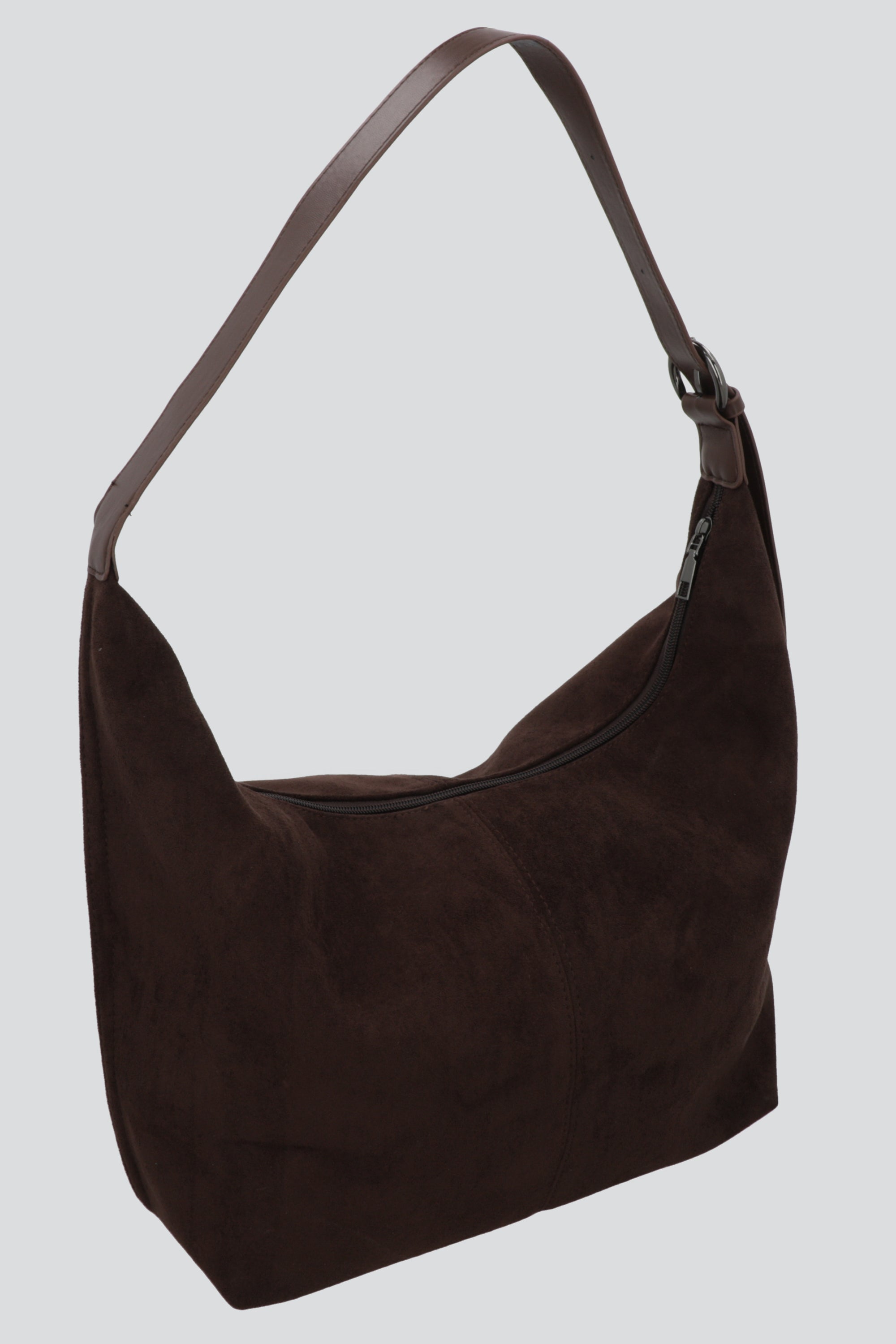 Bolsa slouchy suede CAFE