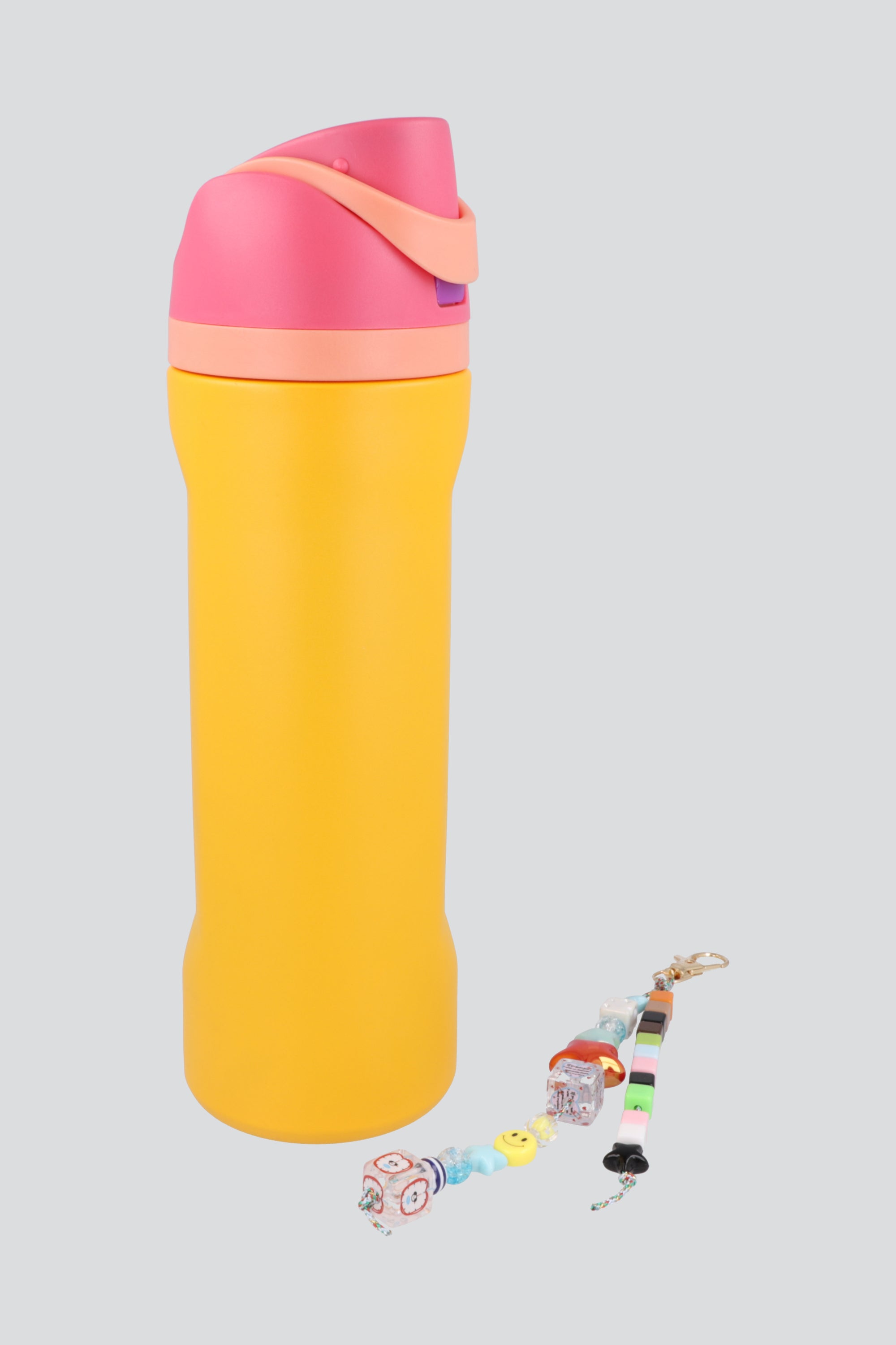 Botella llavero cuentas NARANJA