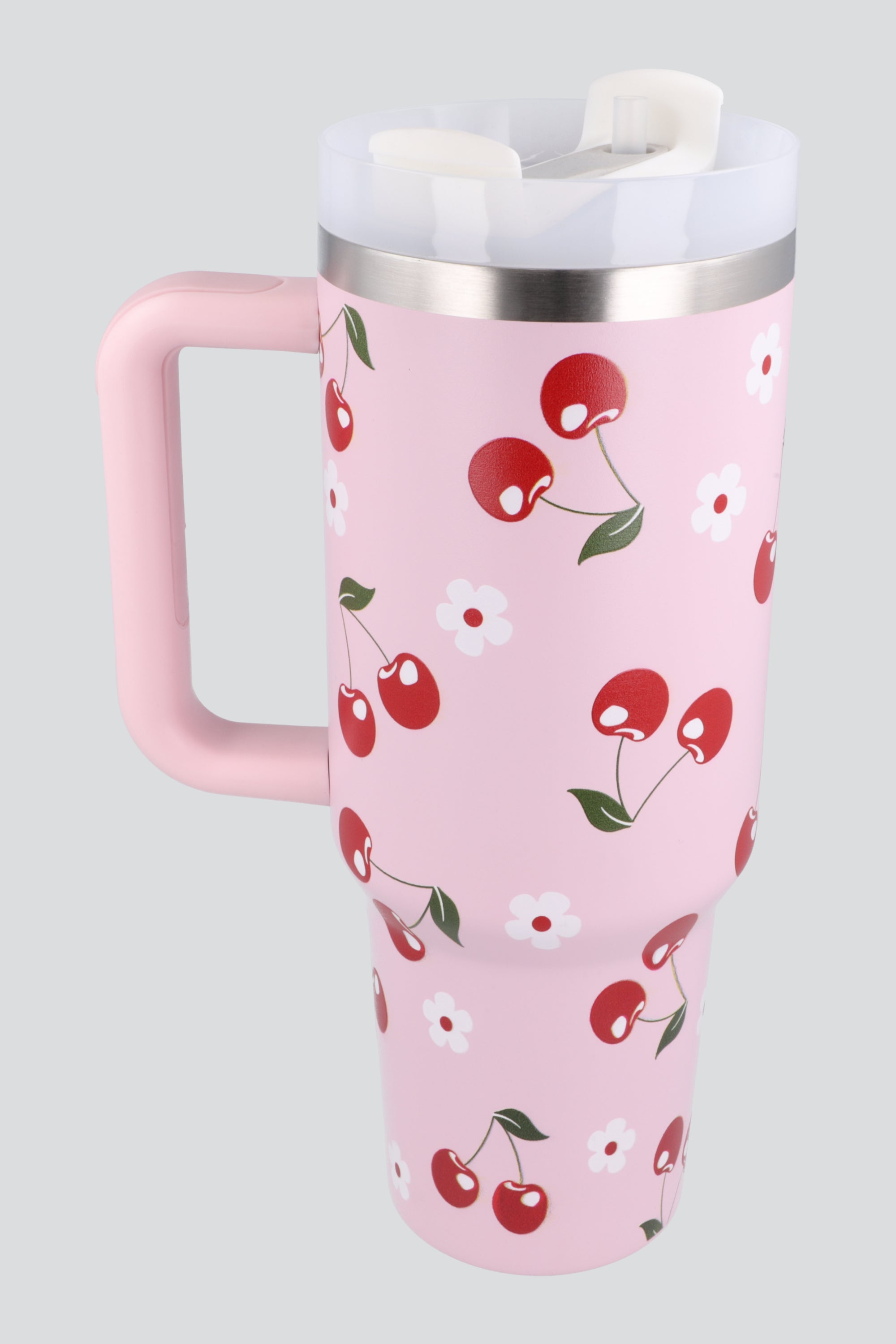 Vasa asa print flor cerezas ROSA