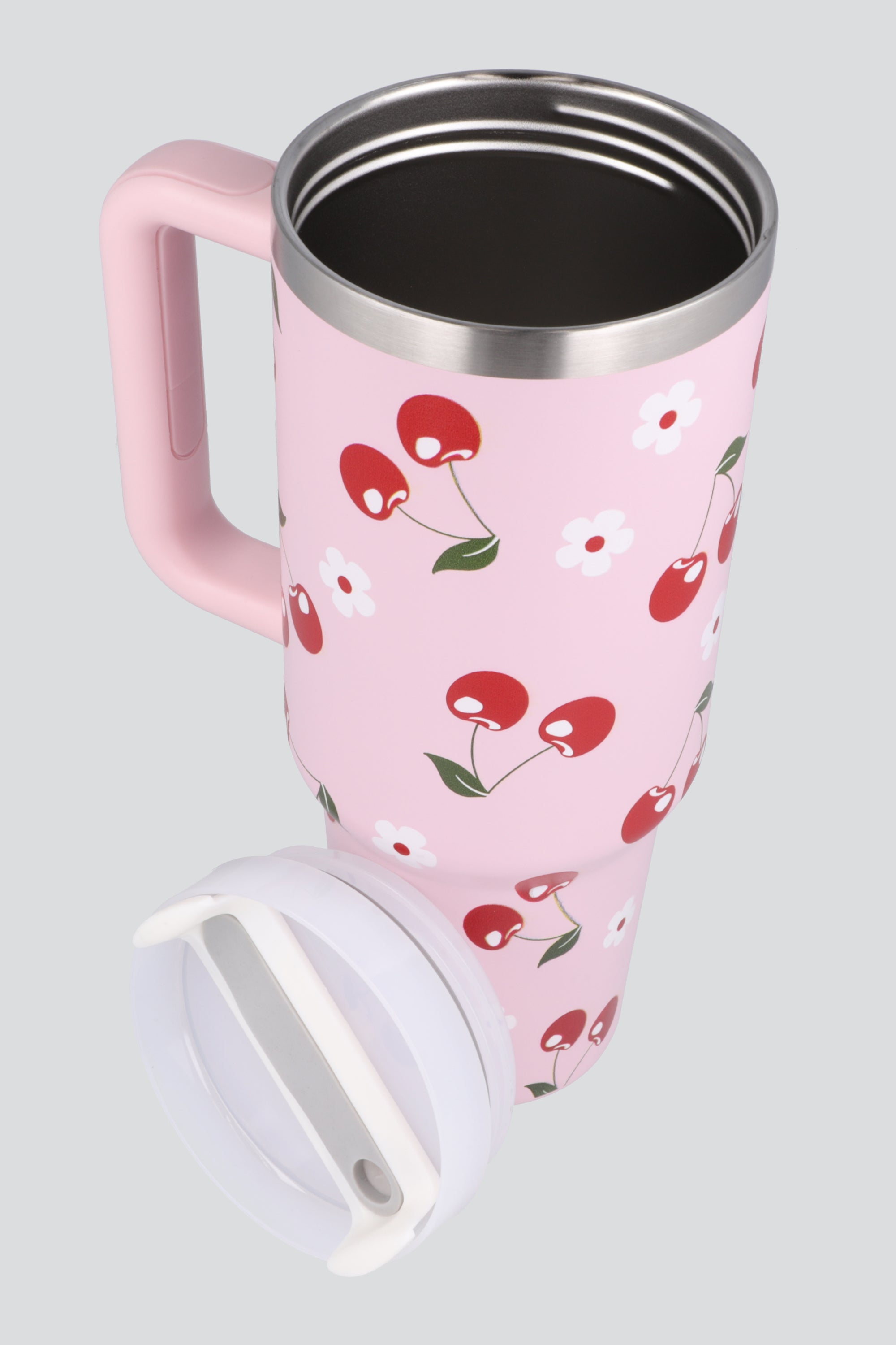 Vasa asa print flor cerezas ROSA