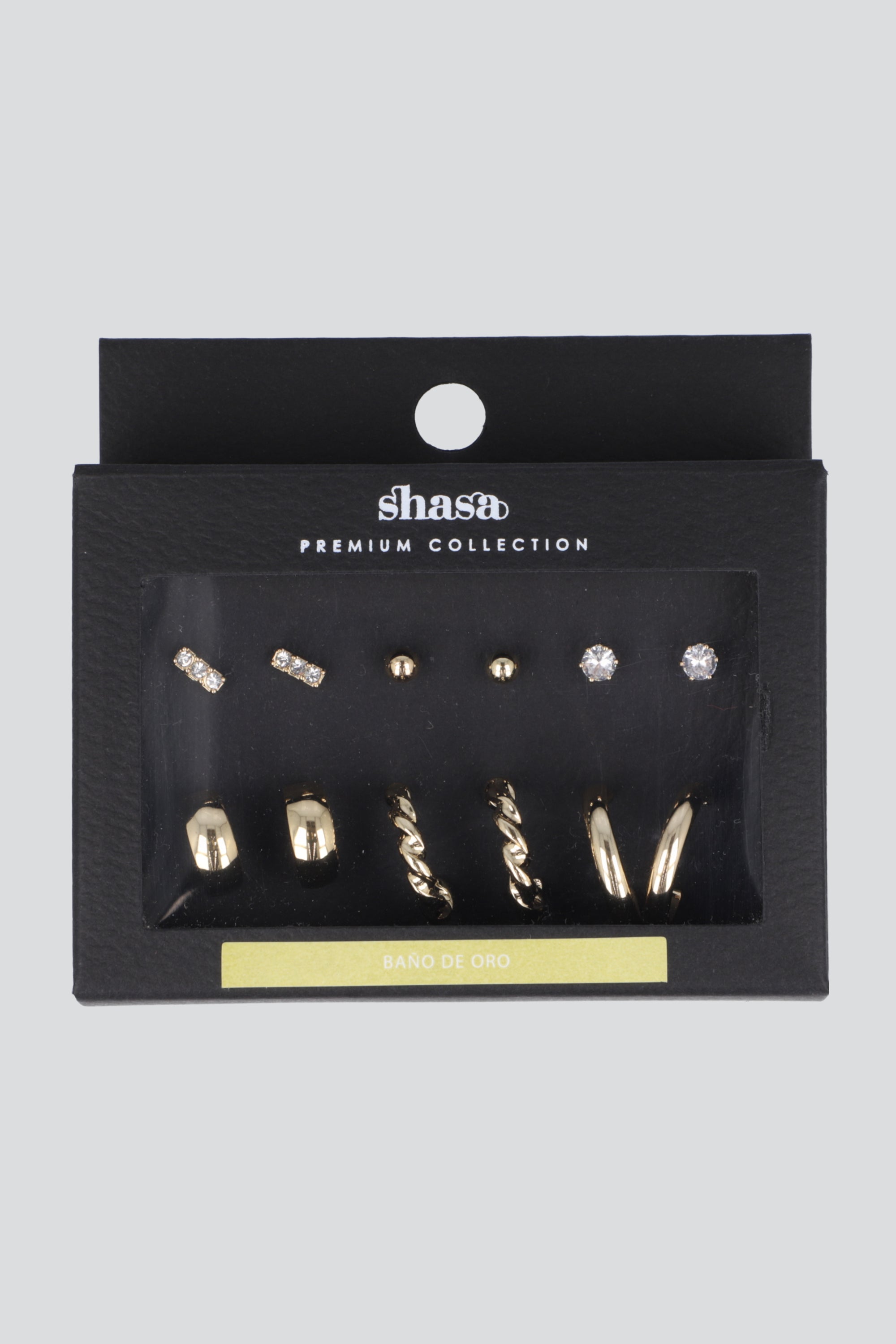 6 PR ARRACADAS TWIST PQ ORO